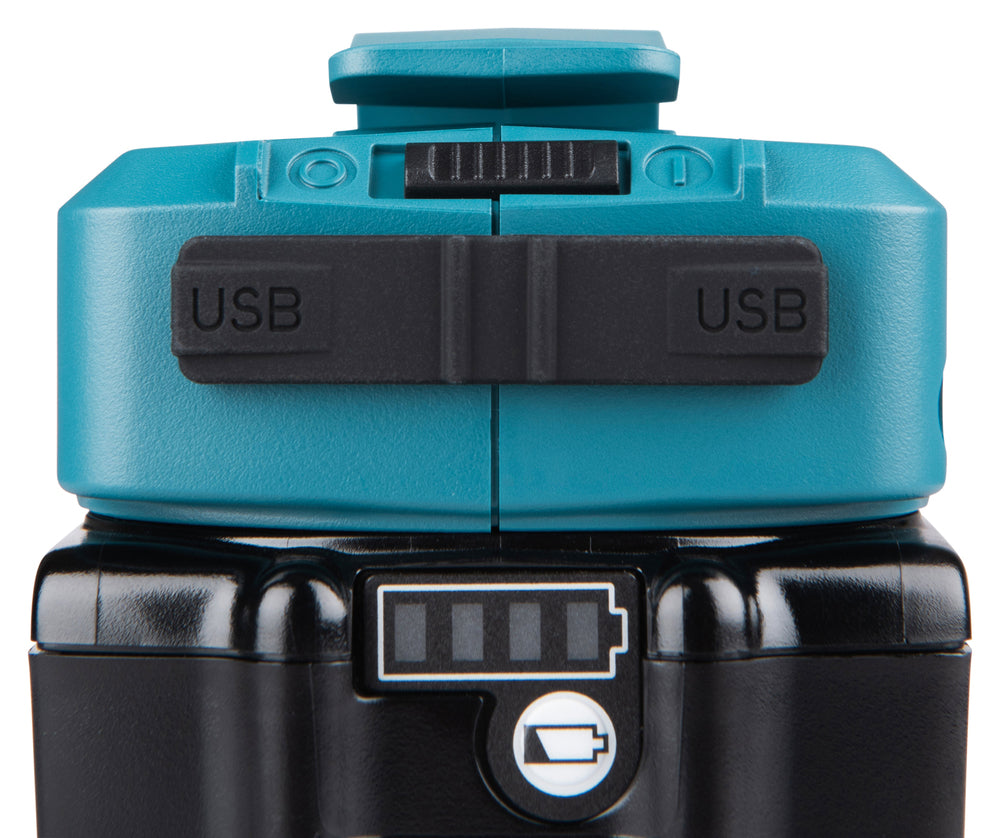 Makita Akku-USB Adapter | mit 2 USB-A Anschlüssen & Gürtelclip - DECADP05