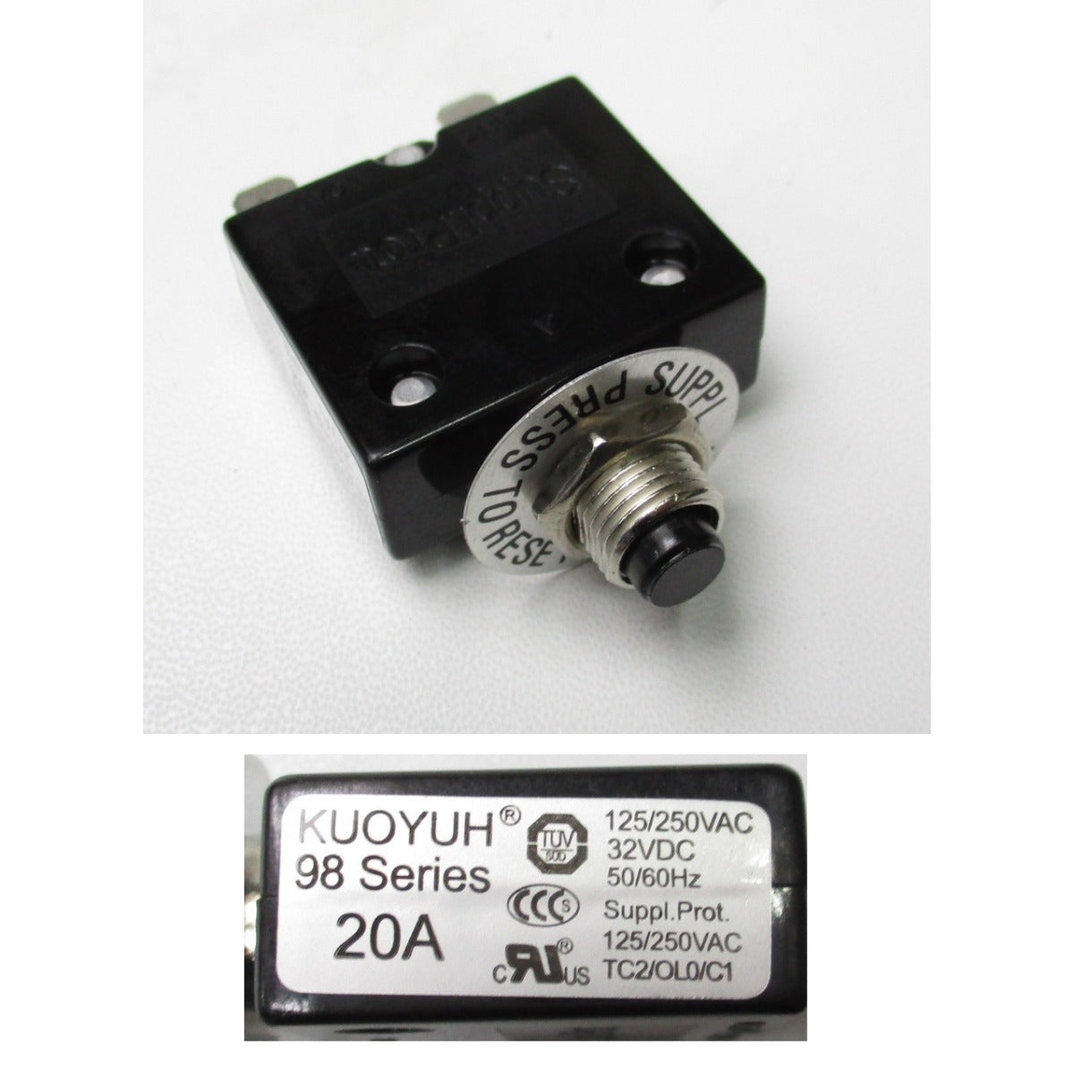 Aircraft Motorschutzschalter 20A / 230V AC #008030000 - Art. 0008030000