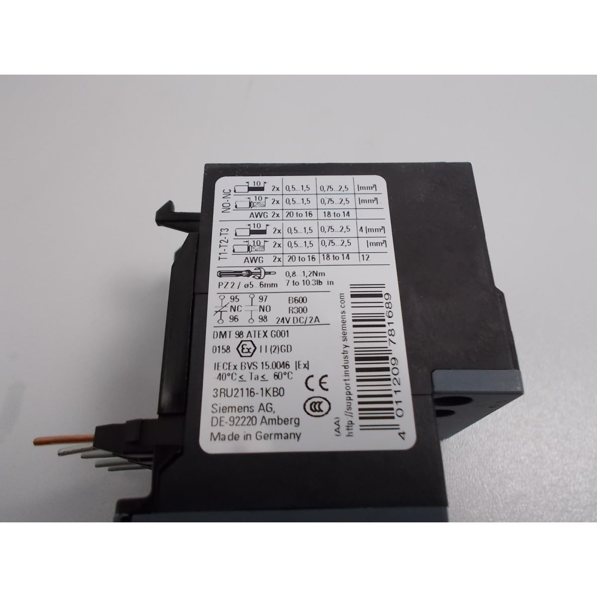 Fini Überlastrelais SIEMENS 3RU2116-1KB0 9-12,5A - Art. 0008470000