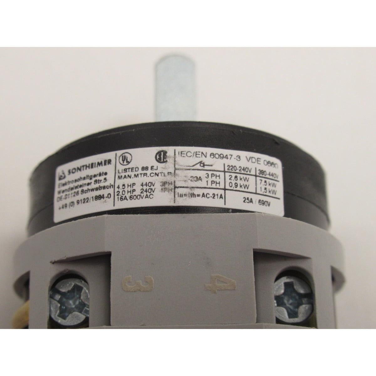 REHM Stufenschalter D180/180C/SYN.182 4202011 - 230/400V – Version 1 SM-01004202011