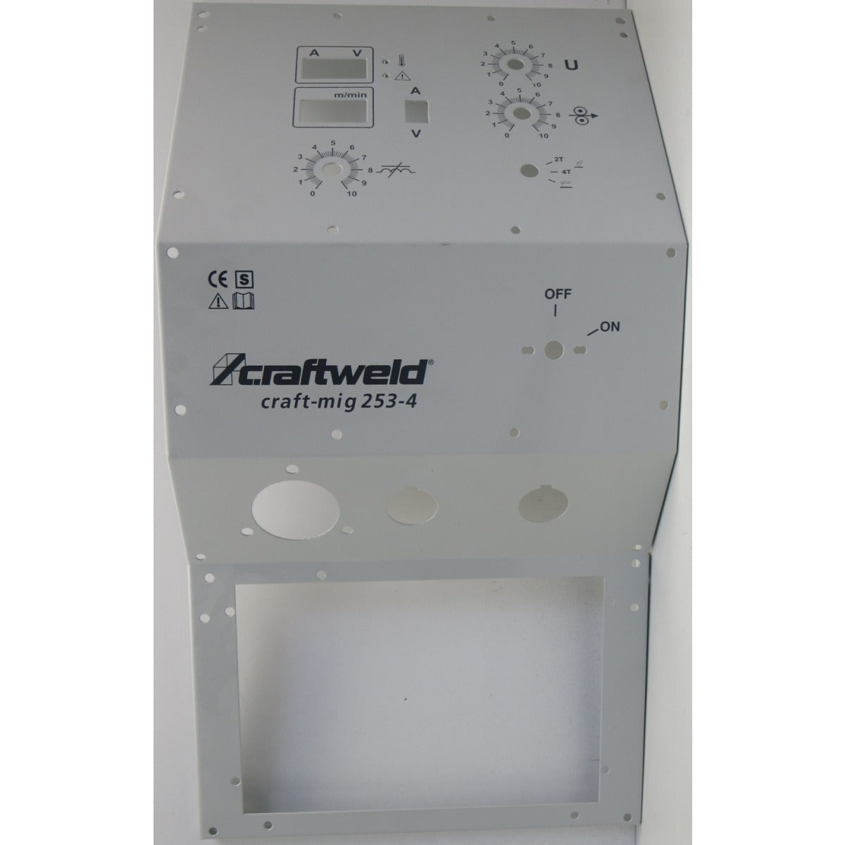 Schweisskraft Frontwand CRAFT-MIG 253-4 055387735 / RAL7035 - Art. 0108125721CM