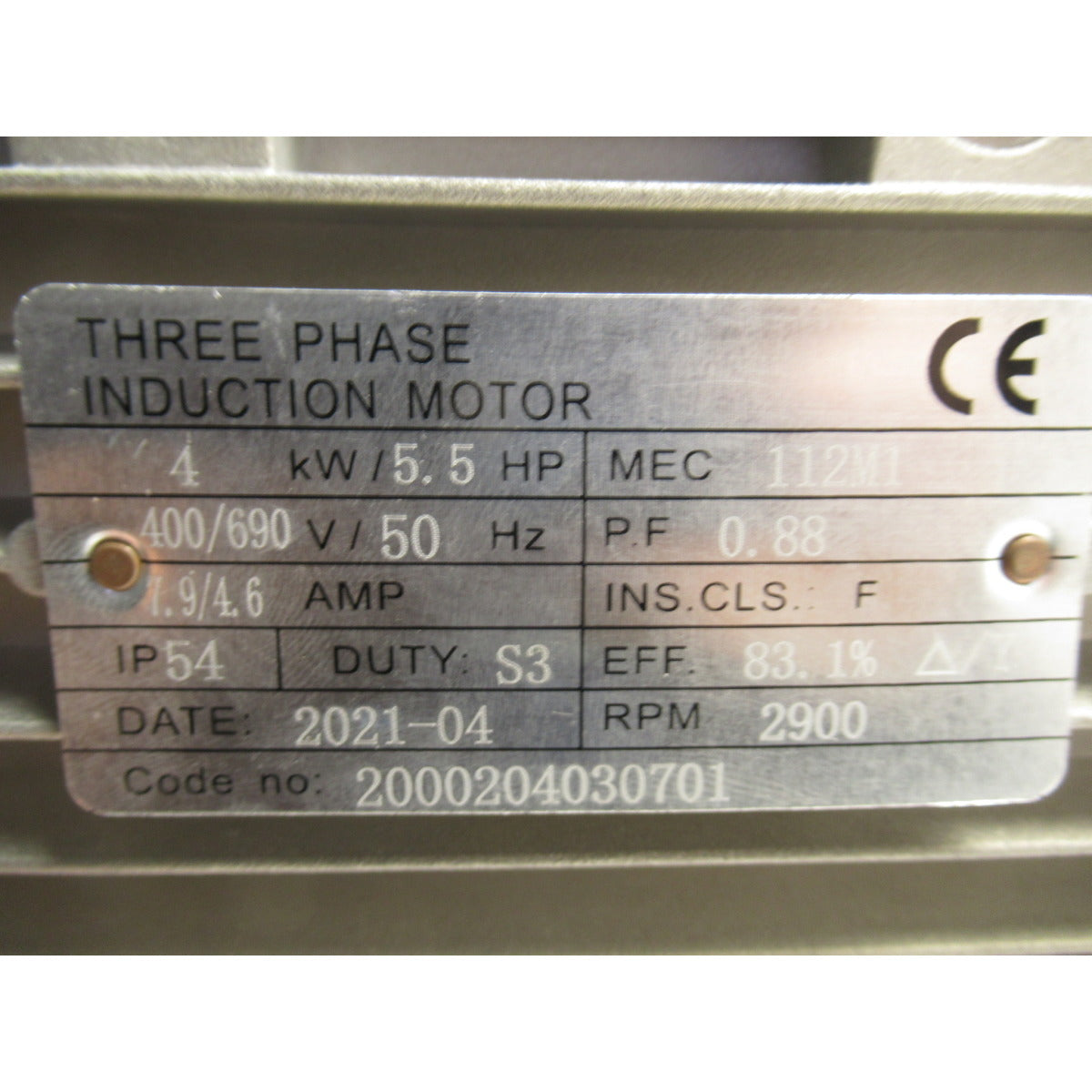 Aircraft Motor AC 623/200/10 VC / 400V 4kW - Art. 0203506217