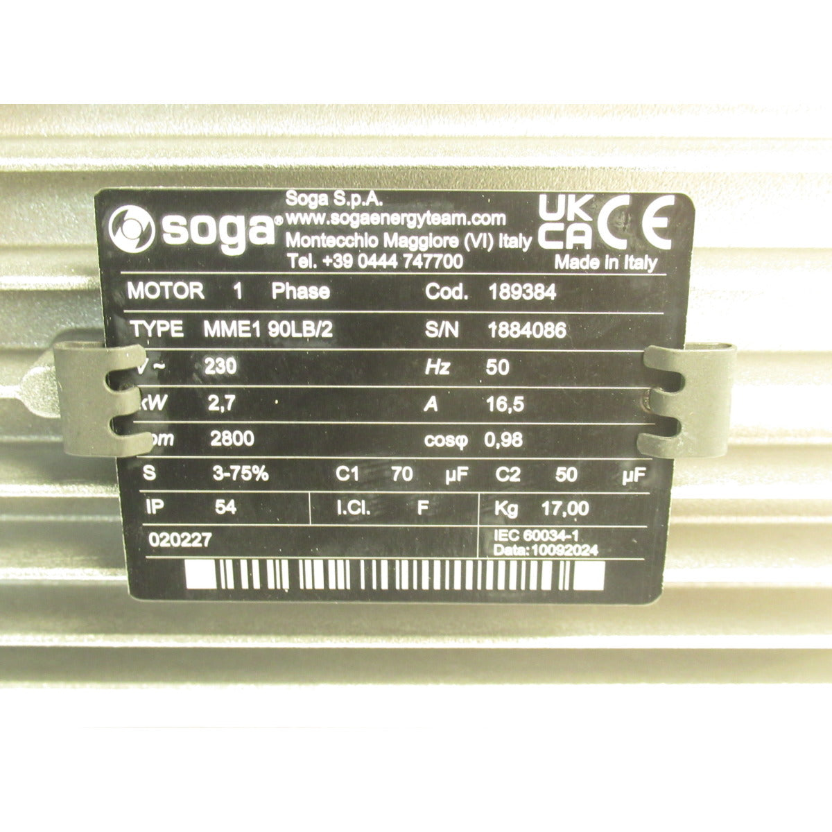 Aircraft Motor ACS Special / 230V B02V0227 / 2,7kW - Art. 0206B02V0227