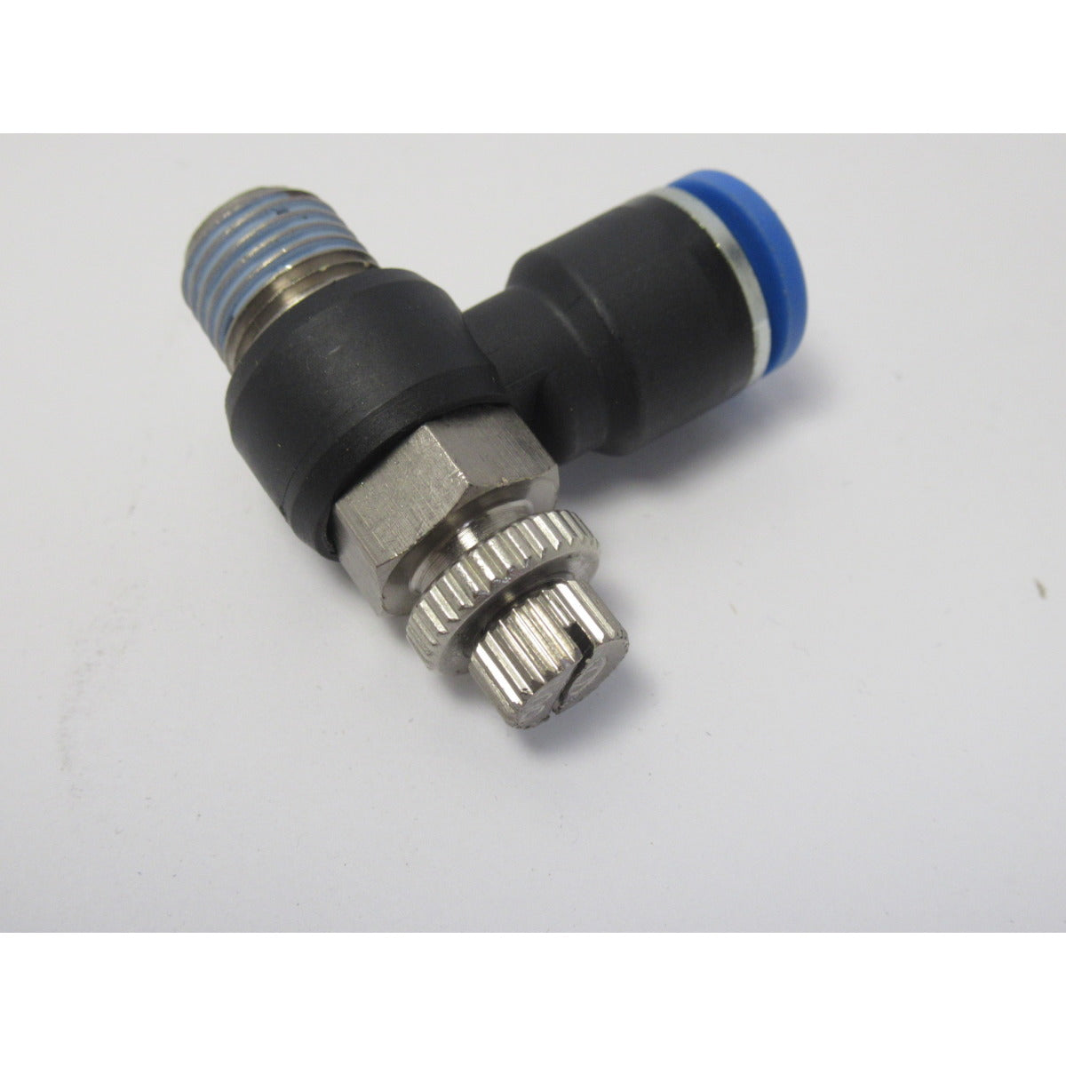 AIRCRAFT Winkel-Drosselrückschlagventil R1/4" IQS-Standard / 10mm / abluftregelnd AI-SM-020GRLA1410