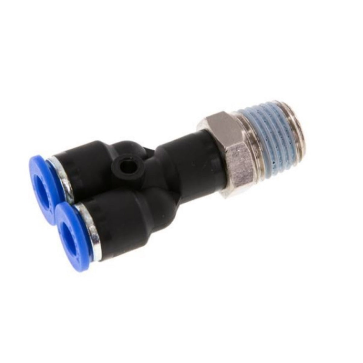 Aircraft Y-Steckanschluss R1/4"-6mm für 2x Ø6mm Leitung / 1/4"AG - Art. 020IQSY146