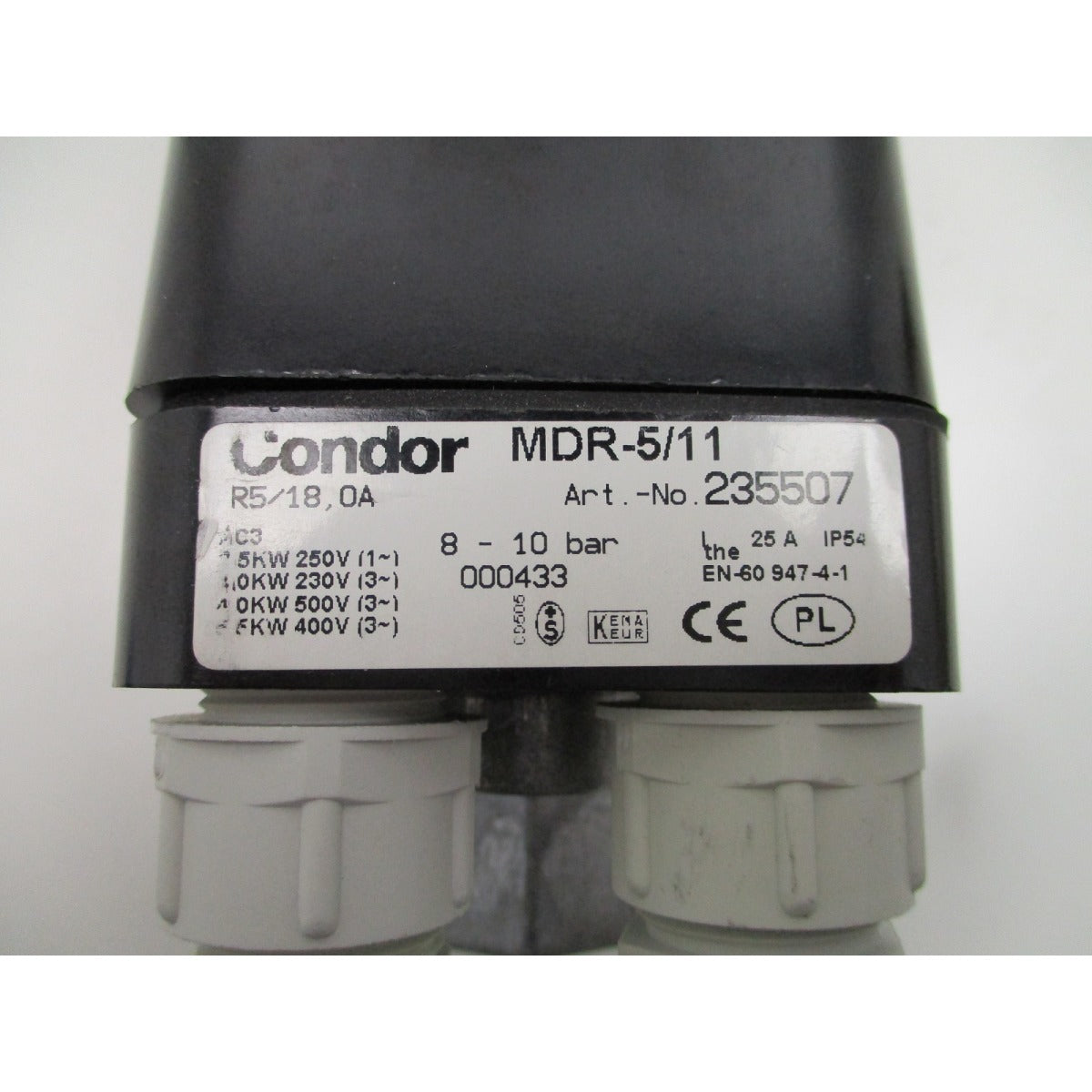 Aircraft Druckschalter MDR 5/11 / 400V 11,0-18,0A / R5/18 - Art. 0250235507