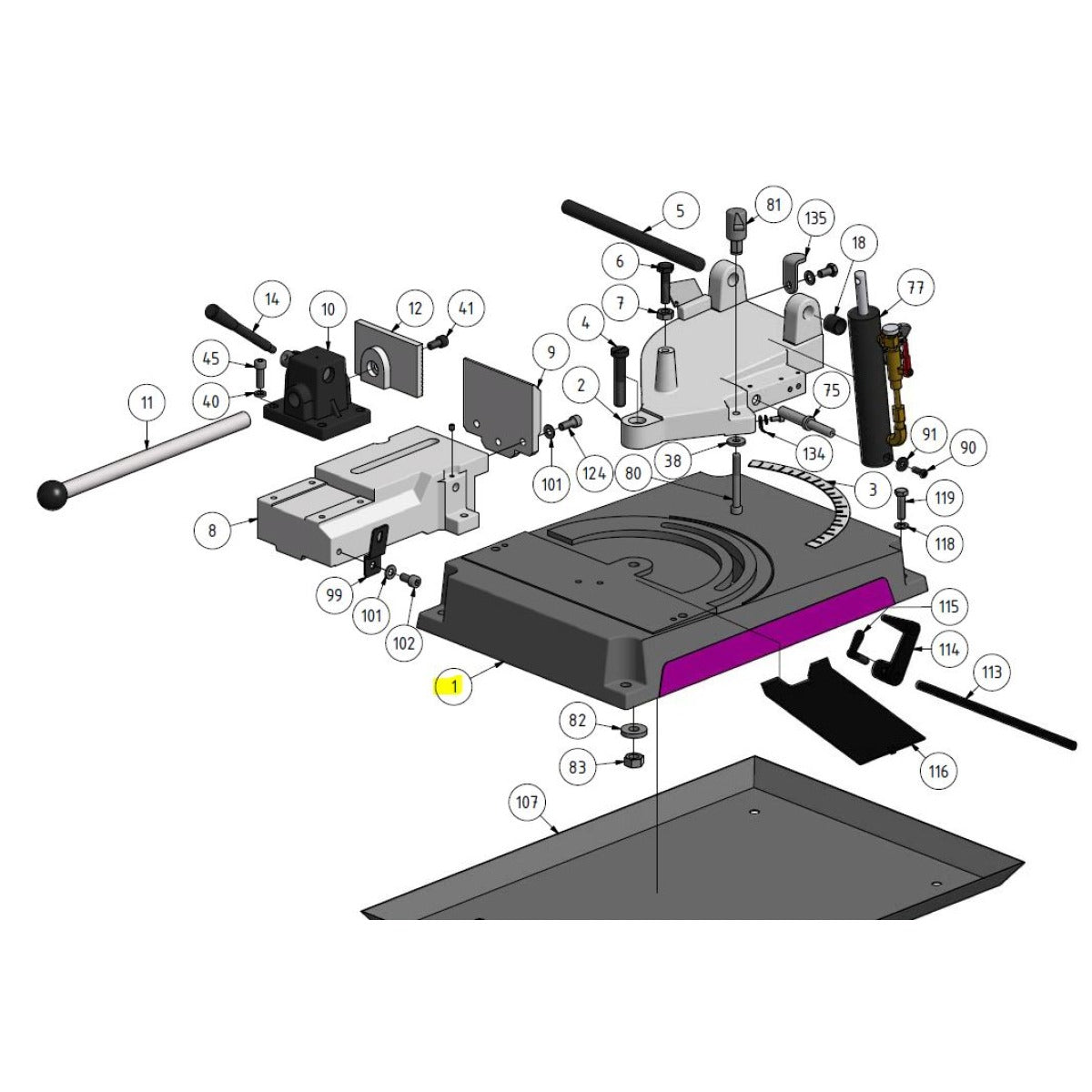 Optimum Grundplatte S131GH - Art. 0330013101