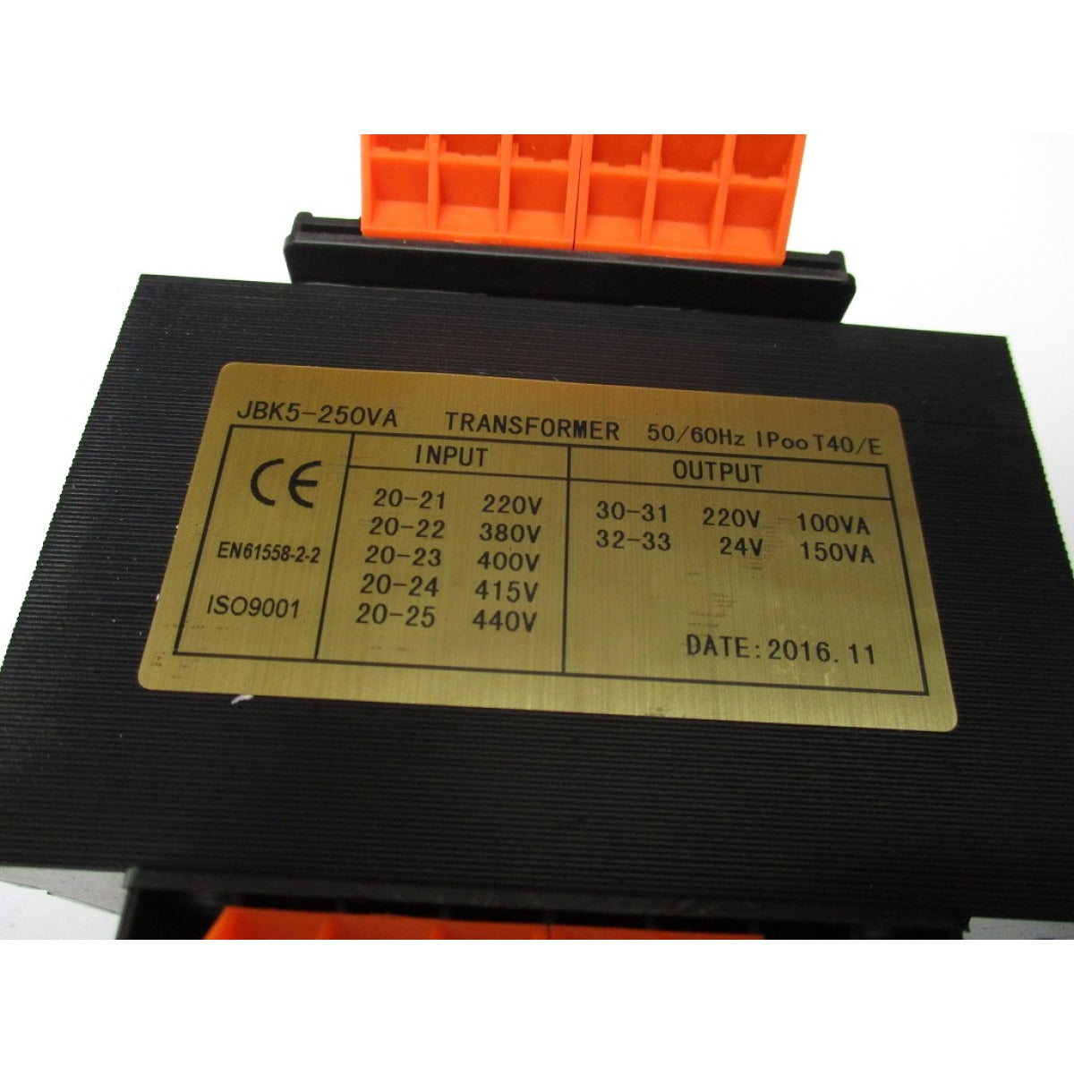 Optimum Trafo MT50/MT200 TC - 220/24V / JBK5-250VA - Art. 03336005TC