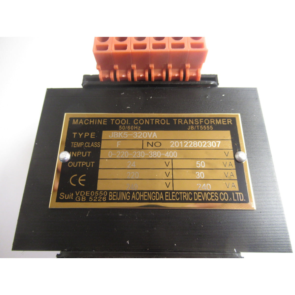 Optimum Trafo MT50E TC - 240/220/24V / JBK5-320VA - Art. 03336010TC