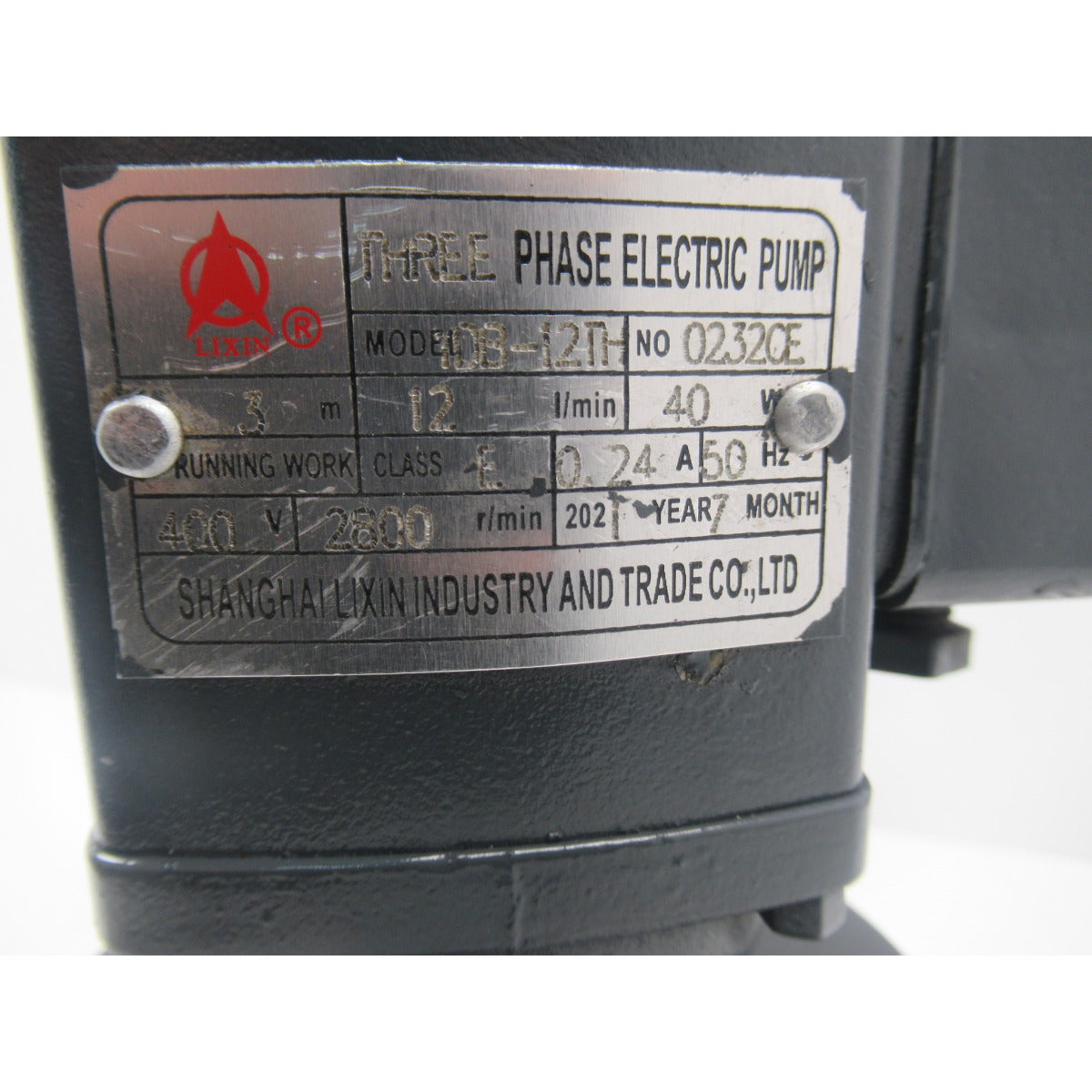 Optimum Kühlmittelpumpe MT60/MT50 / 400V 40W / 0,24A / 1DB-12TH - Art. 03336090CP