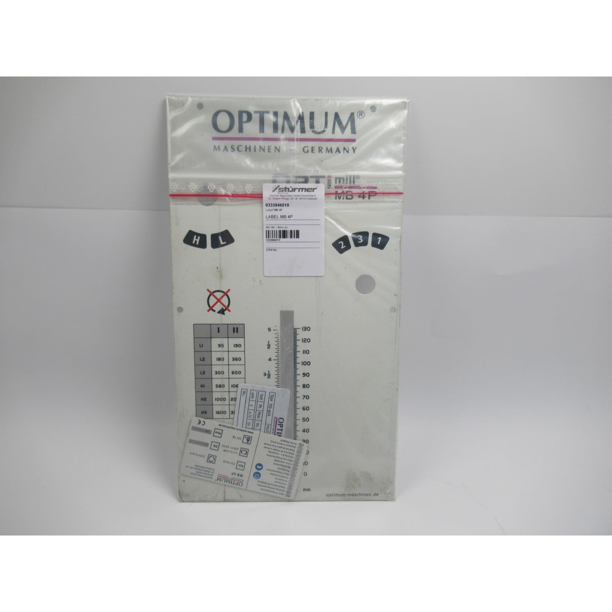 OPTIMUM Label MB4P (2) SM-0333846010