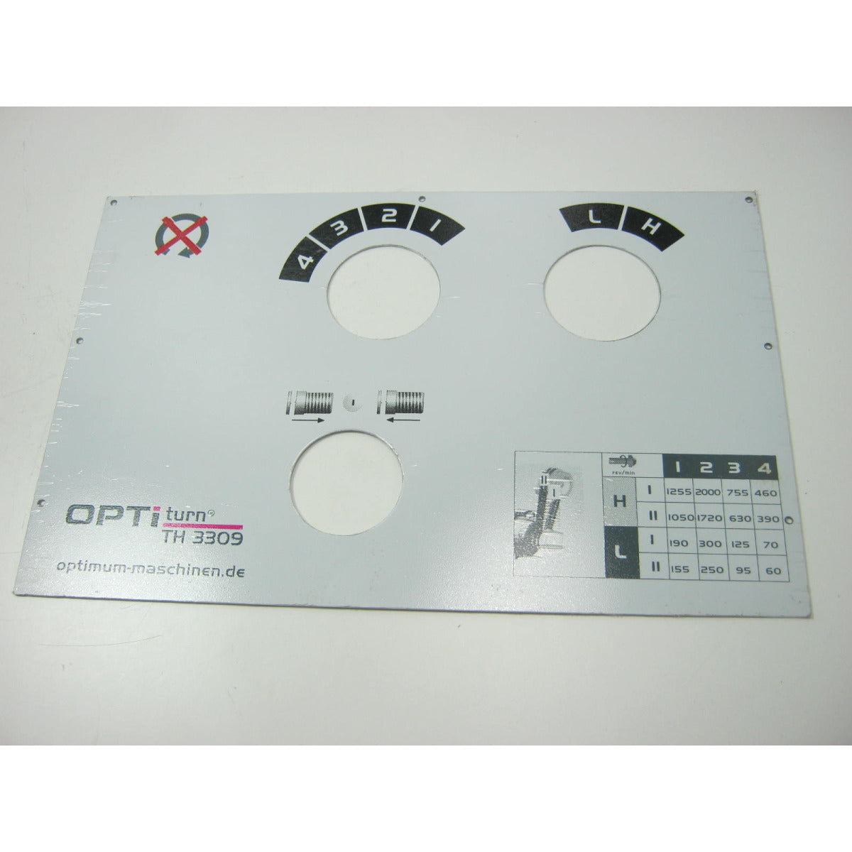 OPTIMUM Label TH3309/V – Variante 1 SM-03402030L01