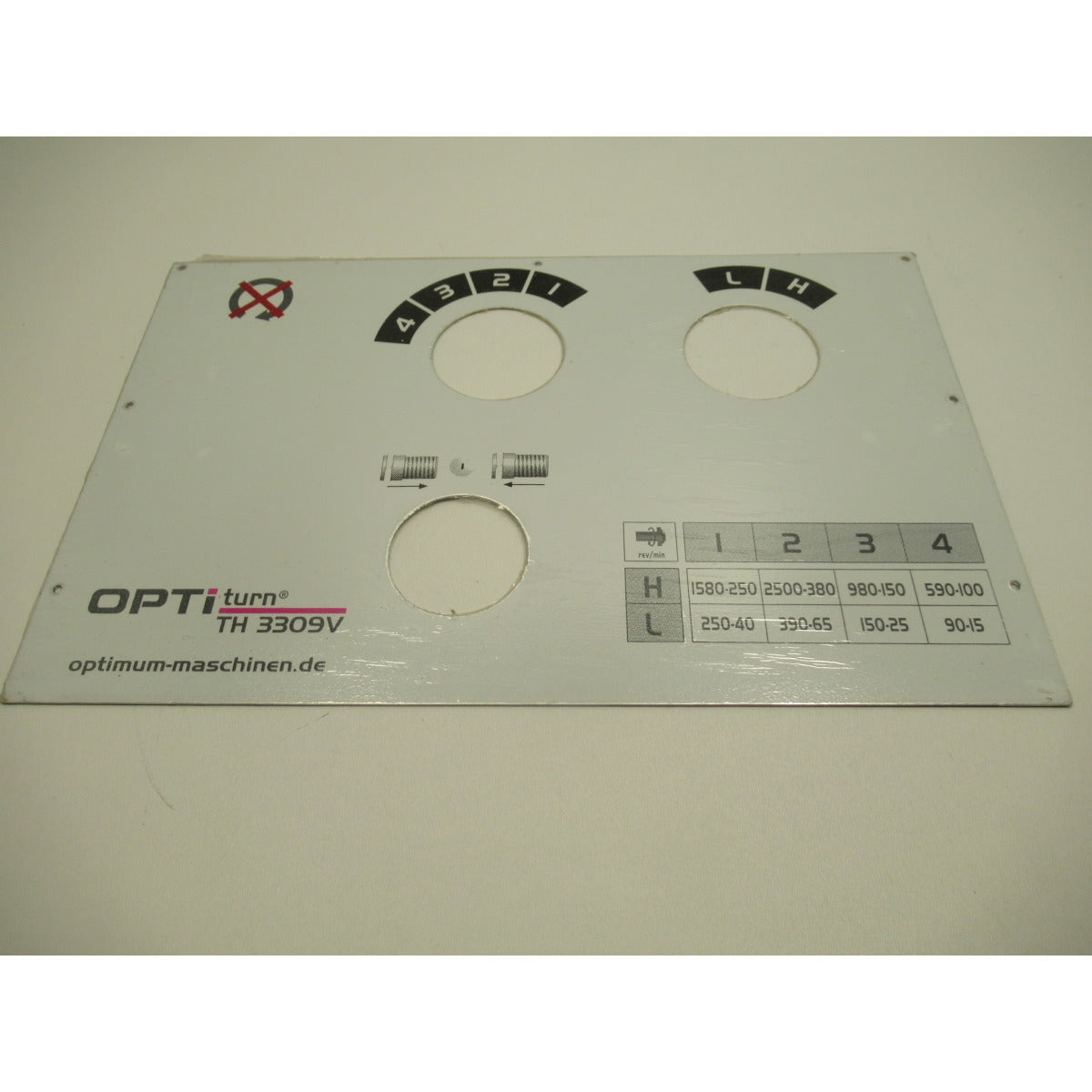OPTIMUM Label TH3309V – Detailausführung 1 SM-03402045L01
