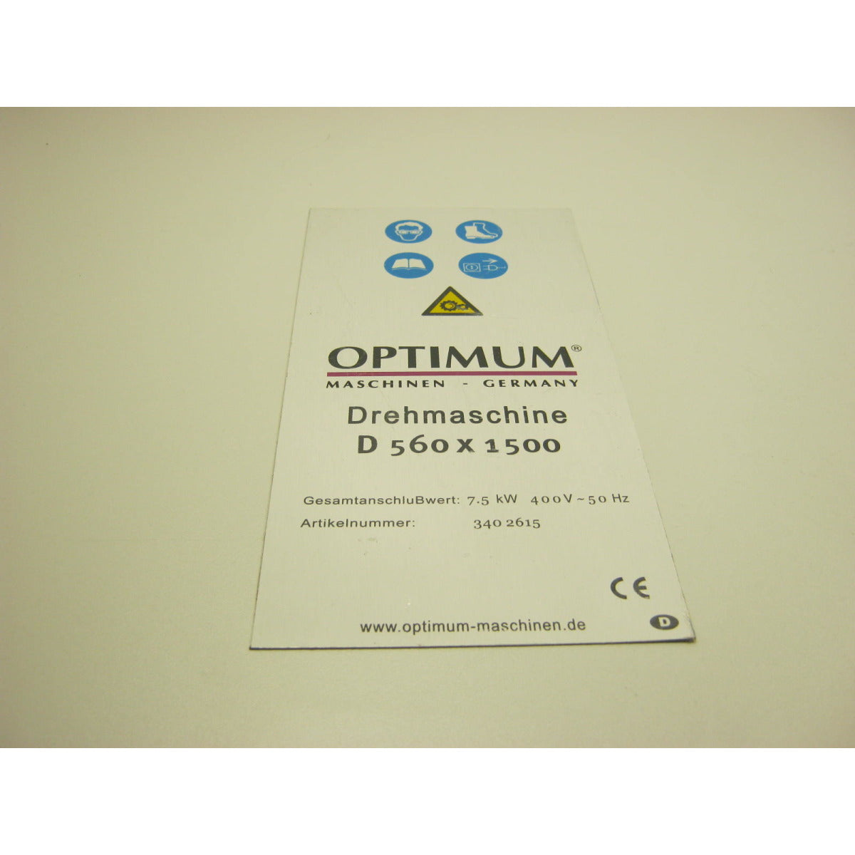 OPTIMUM Label D560x1500 SM-03402615L02