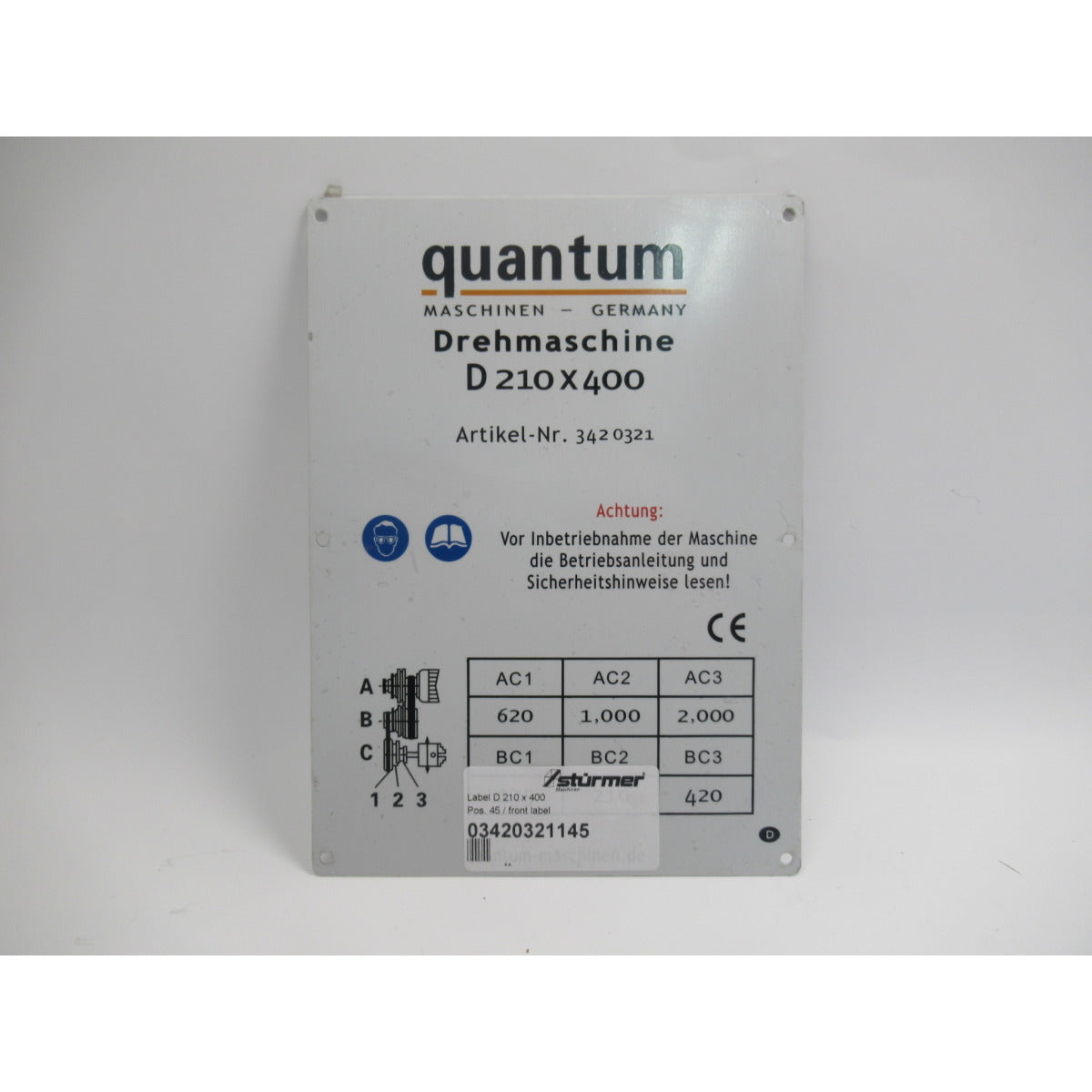 OPTIMUM Label D 210 x 400 SM-03420321145