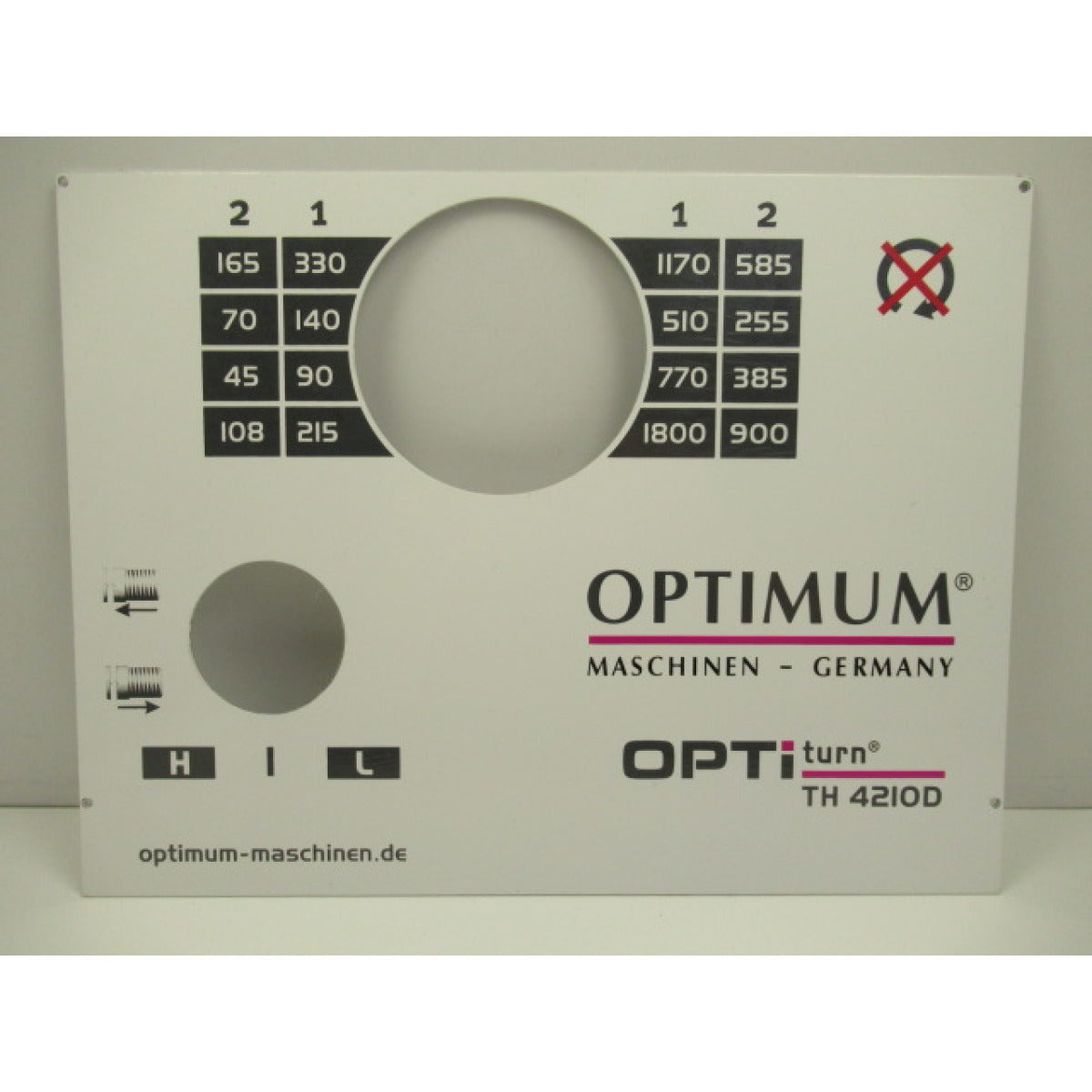 OPTIMUM Label TH4210/D – Variante 1 SM-03462055L01