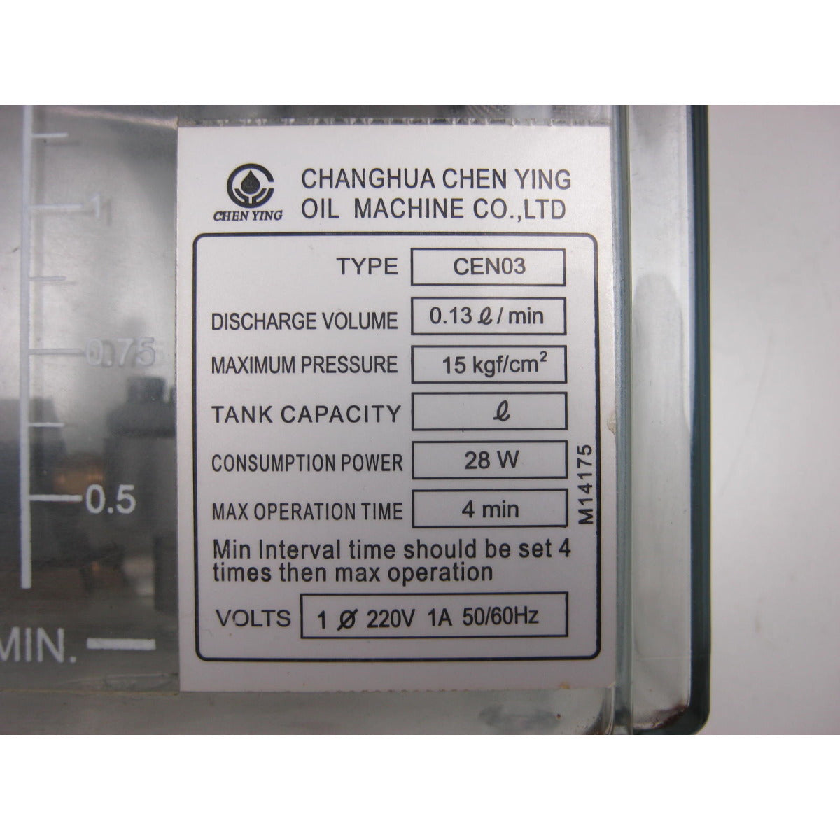Optimum Ölpumpe F150TC CNC 220V / 1A - Art. 03511210863