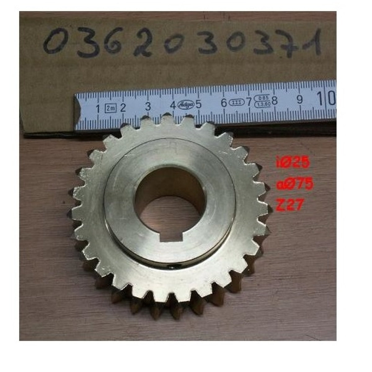 Metallkraft Zahnrad MKS 315N 015/03 / Ø75x25 / Z27 - Art. 036201503