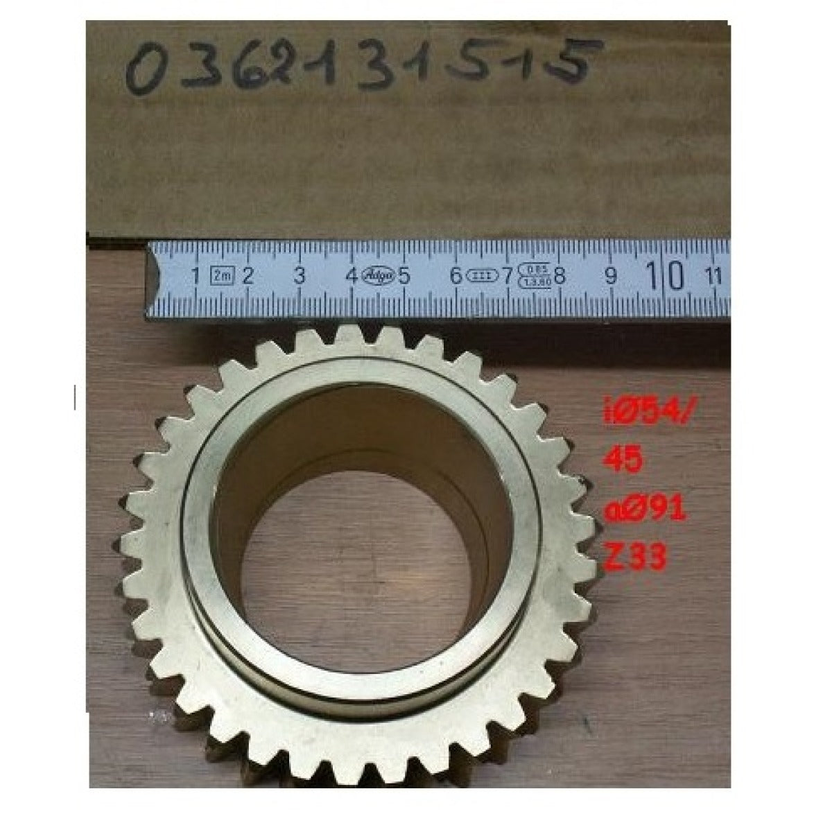 Metallkraft Zahnrad MKS 315R, 316R 015/21 / Ø91x54/45 / Z33 - Art. 036201521