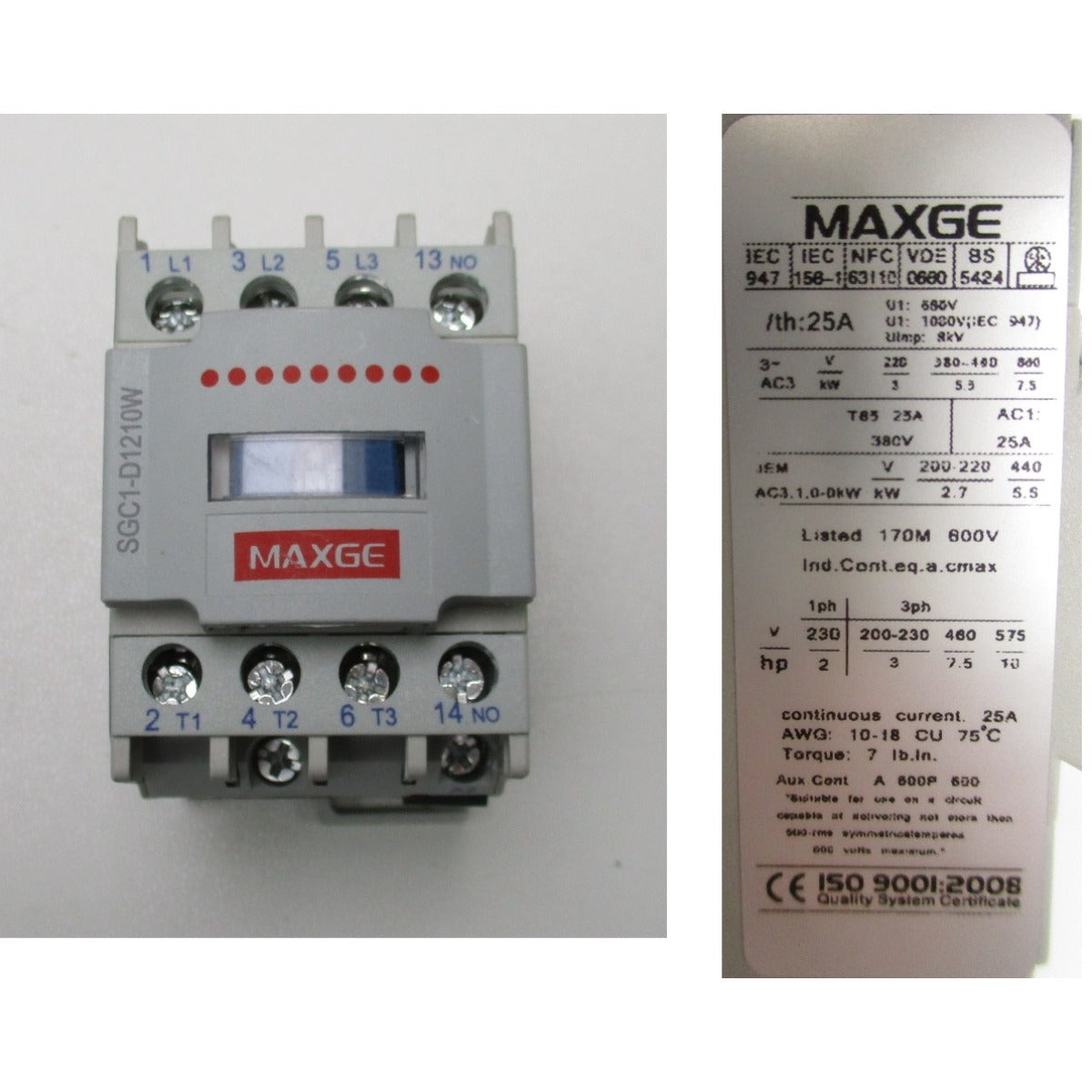 Metallkraft Schütz MKS, LMS / 24V 032/90, KM1, LC1D1210 - Art. 036203290