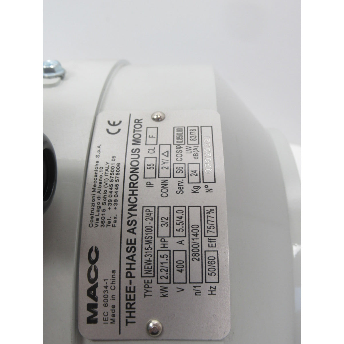 Metallkraft Motor MKS 315N,SN 142/80, Ø18mm Motorwelle - Art. 036214280