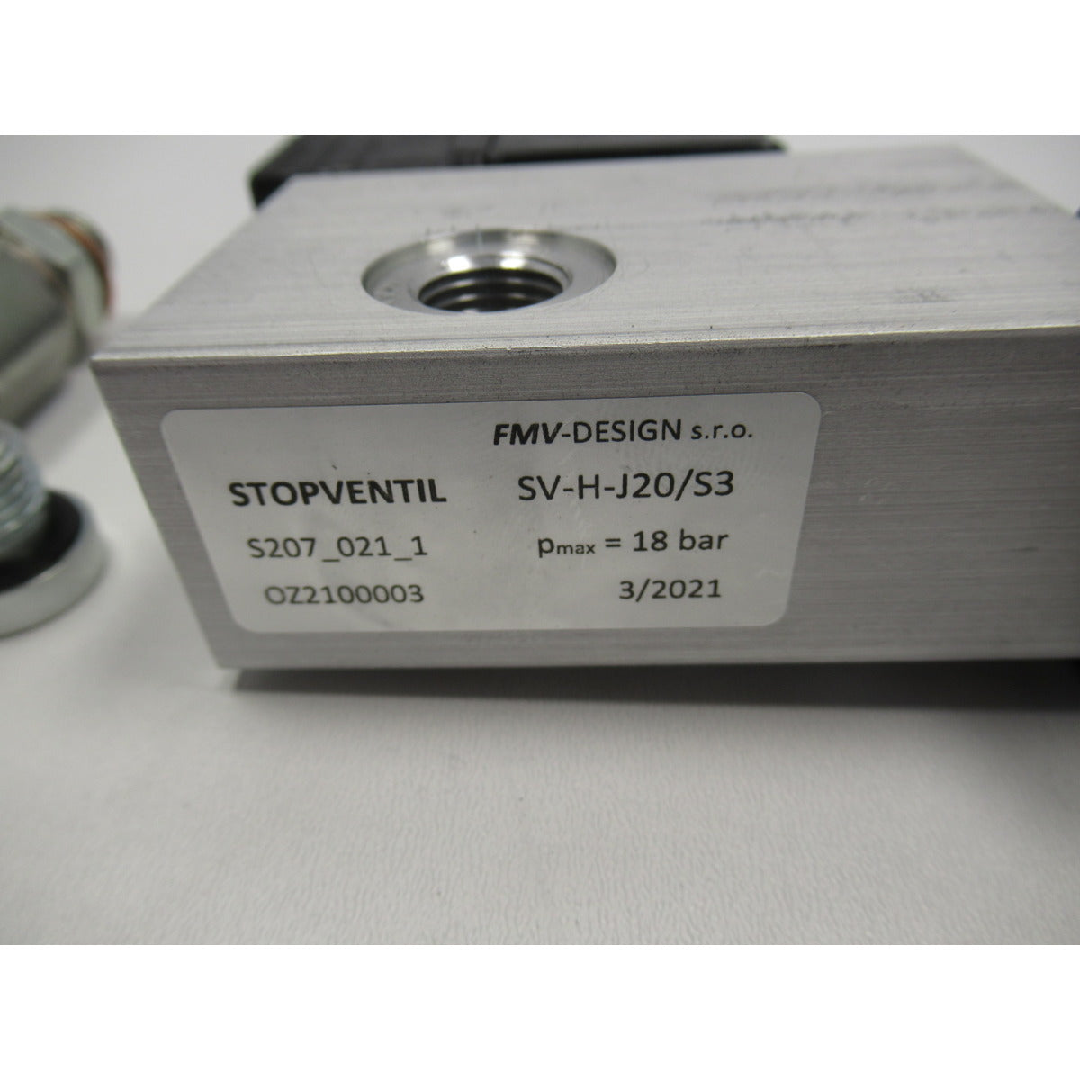 Metallkraft Steuerventil 24VDC 037.266.000 / SV-H-J20/S3 - Art. 0369037266000
