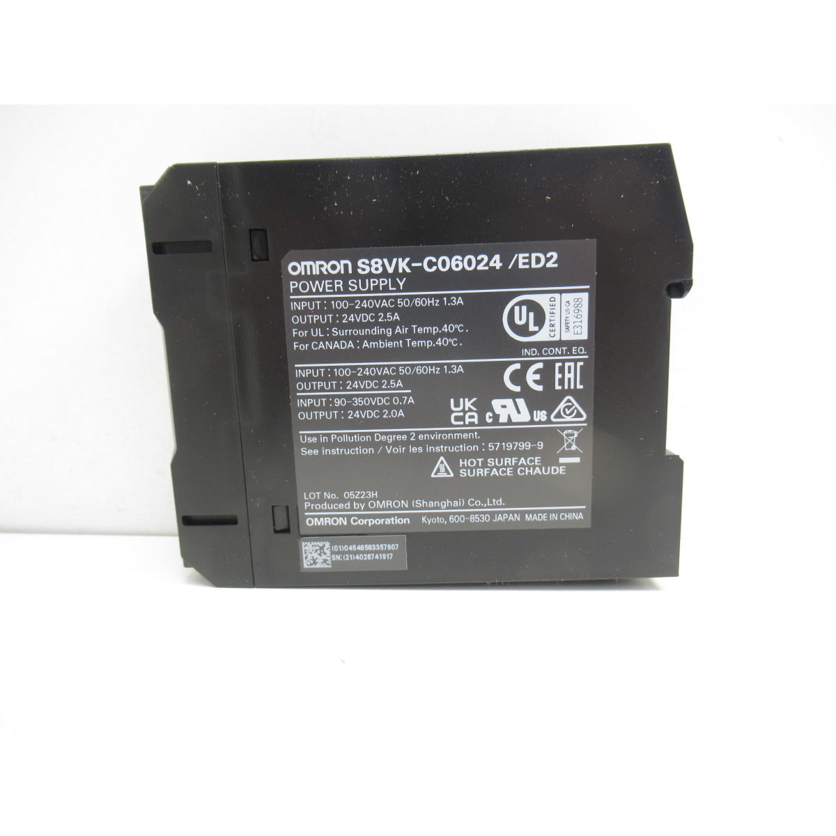 Metallkraft Schaltnetzteil HMBS S8VK-C06024 / 24V DC/ 2,5A - Art. 0369S8VKC06024