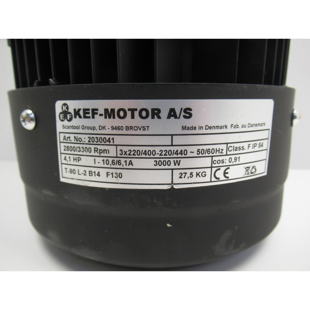 Metallkraft Motor MBSM 75-20 / 400V 3,0kW / 2800 / 3300 Rpm 50 / 60Hz - Art. 0371250079