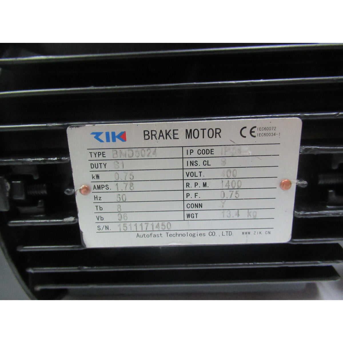 Metallkraft Antrieb MTBS 1050-10 / 400V 50Hz 0,75kW - Art. 0377291584