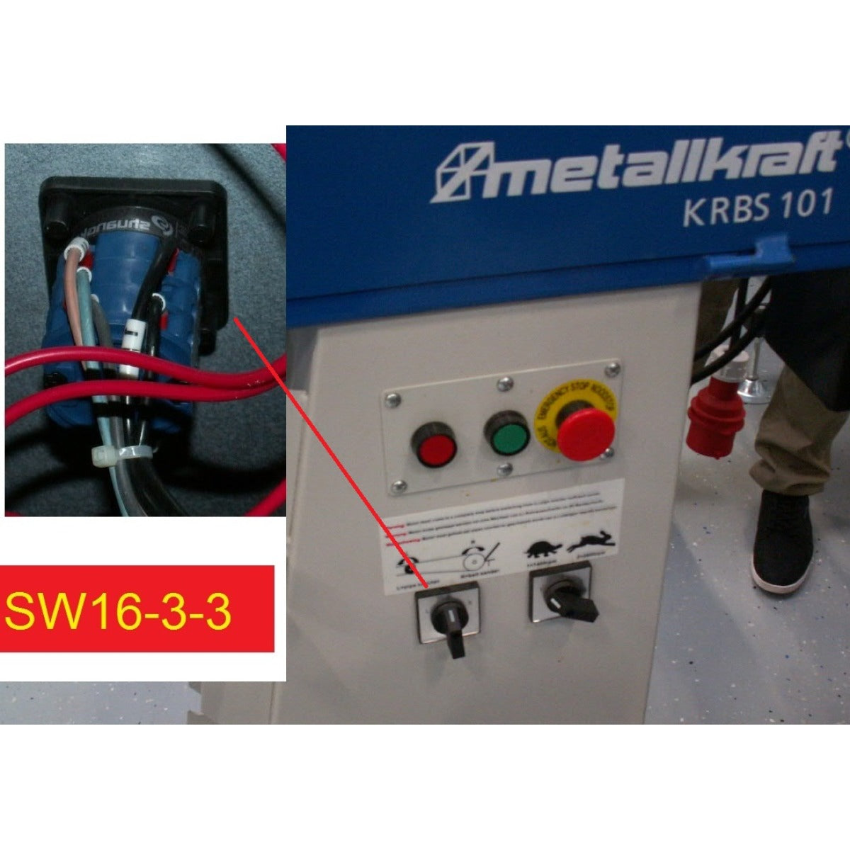 Metallkraft R/L-Schalter KRBS 101 SW16-3-3 - Art. 0392SW1633