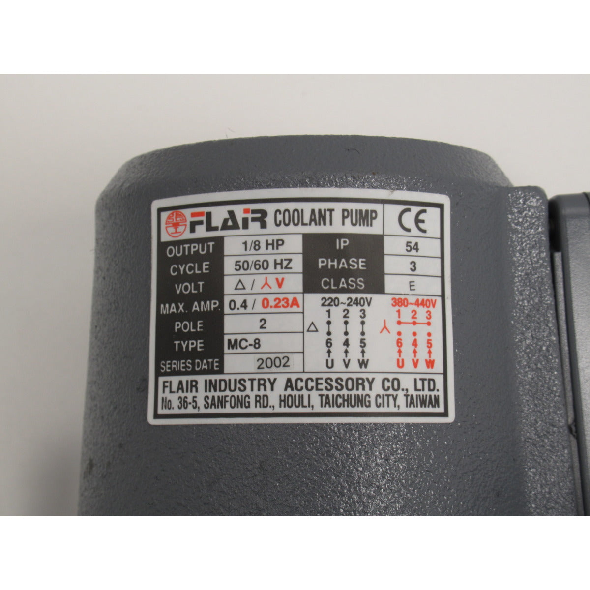 Stürmer Maschinen Kühlmittelpumpe FSM Serie 400V / 220mmL - Art. 0393CP220