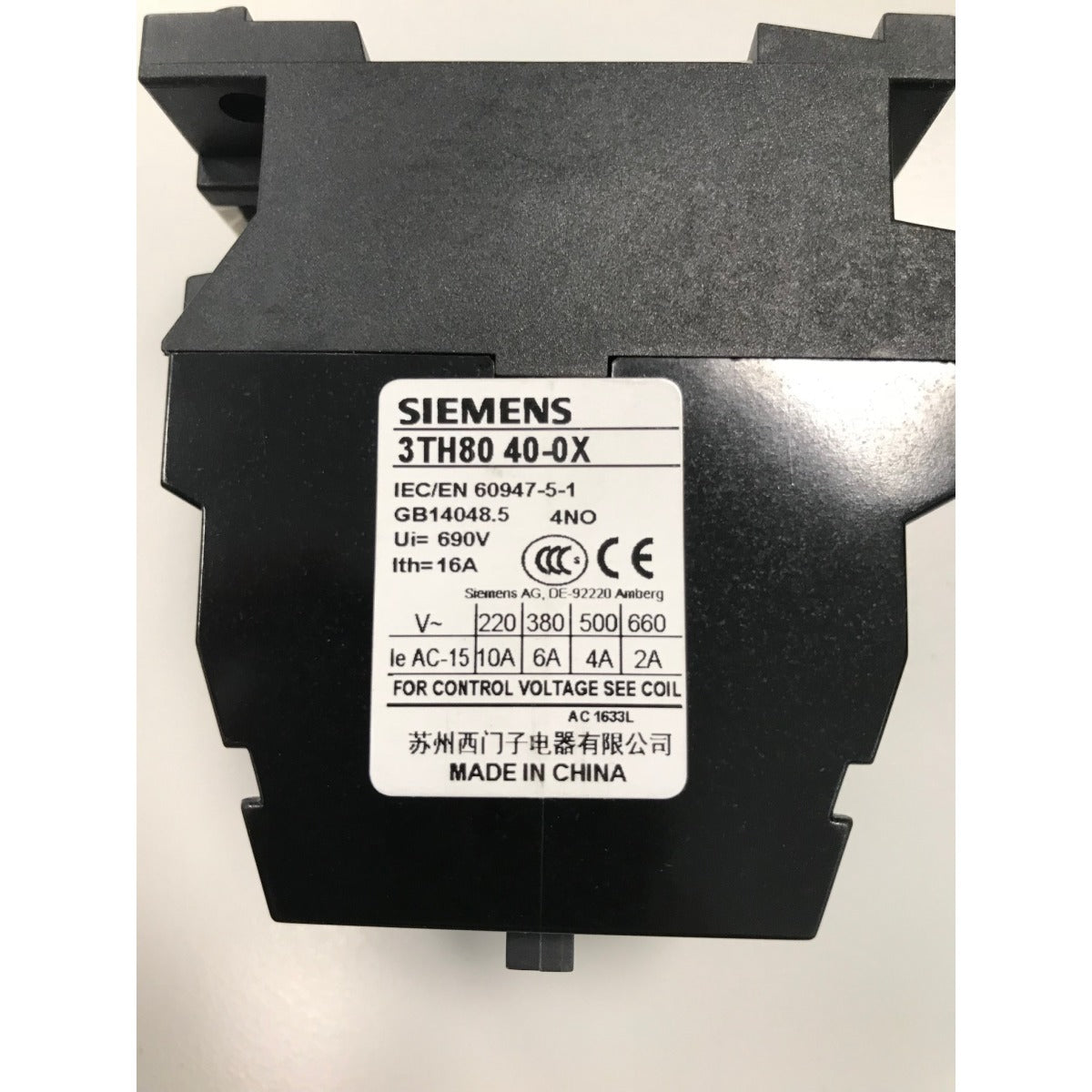 OPTIMUM Schütz SIEMENS 3TH80 24V/50Hz SM-0460022