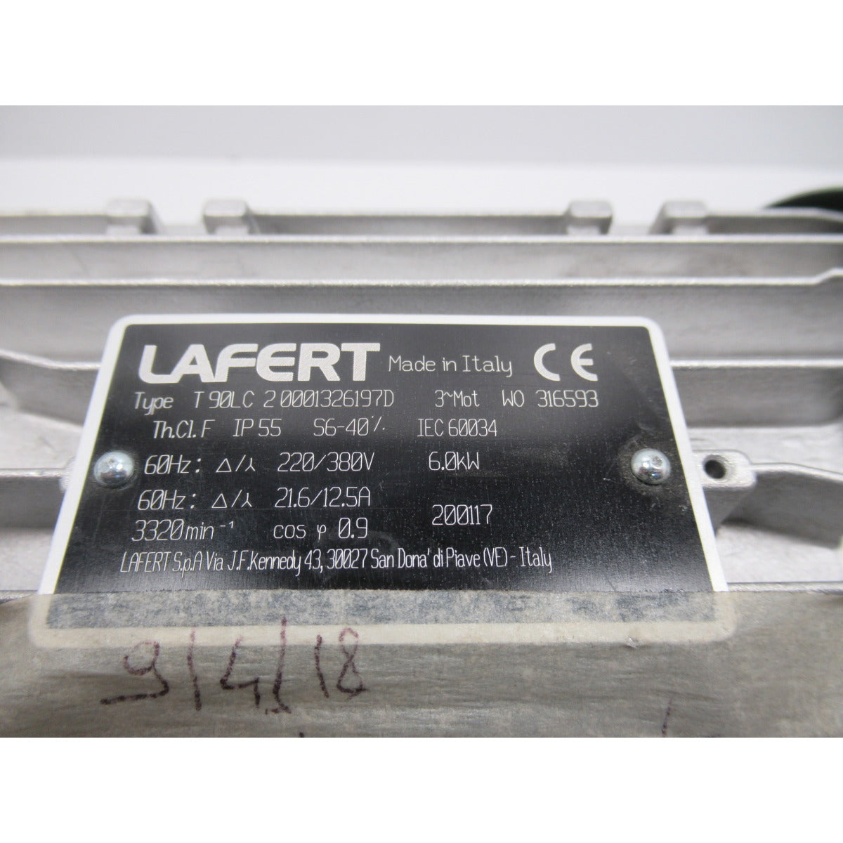 Holzkraft Motor SCM 4.8KW S6/40=6KW 220/380V 0001326197D - Art. 0510001326197D