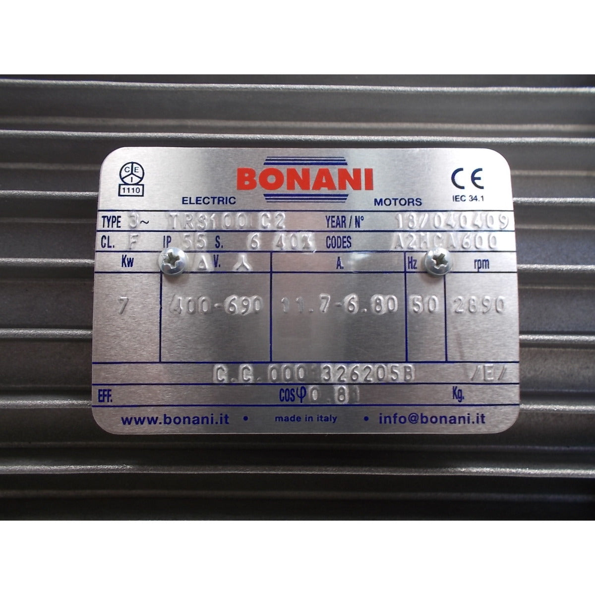 Holzkraft Motor 7,0KW / 400V 0001326205B - Art. 0510001326205B