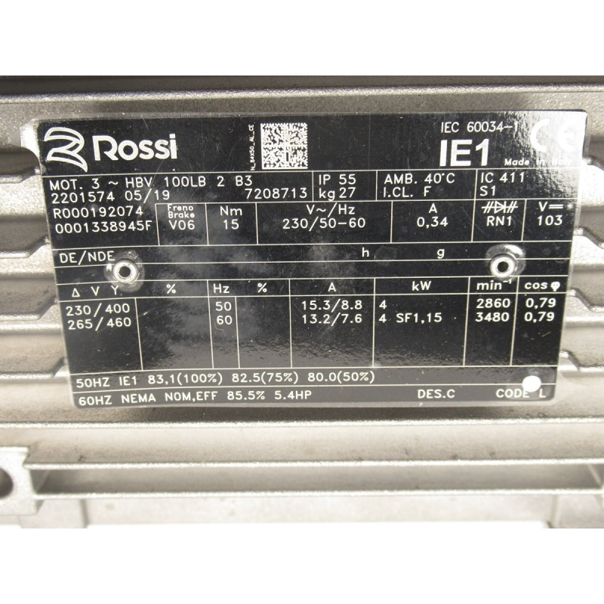 Holzkraft Motor SCM 400V/4kW/5,5 HP 0001338945F - Art. 0510001338945F