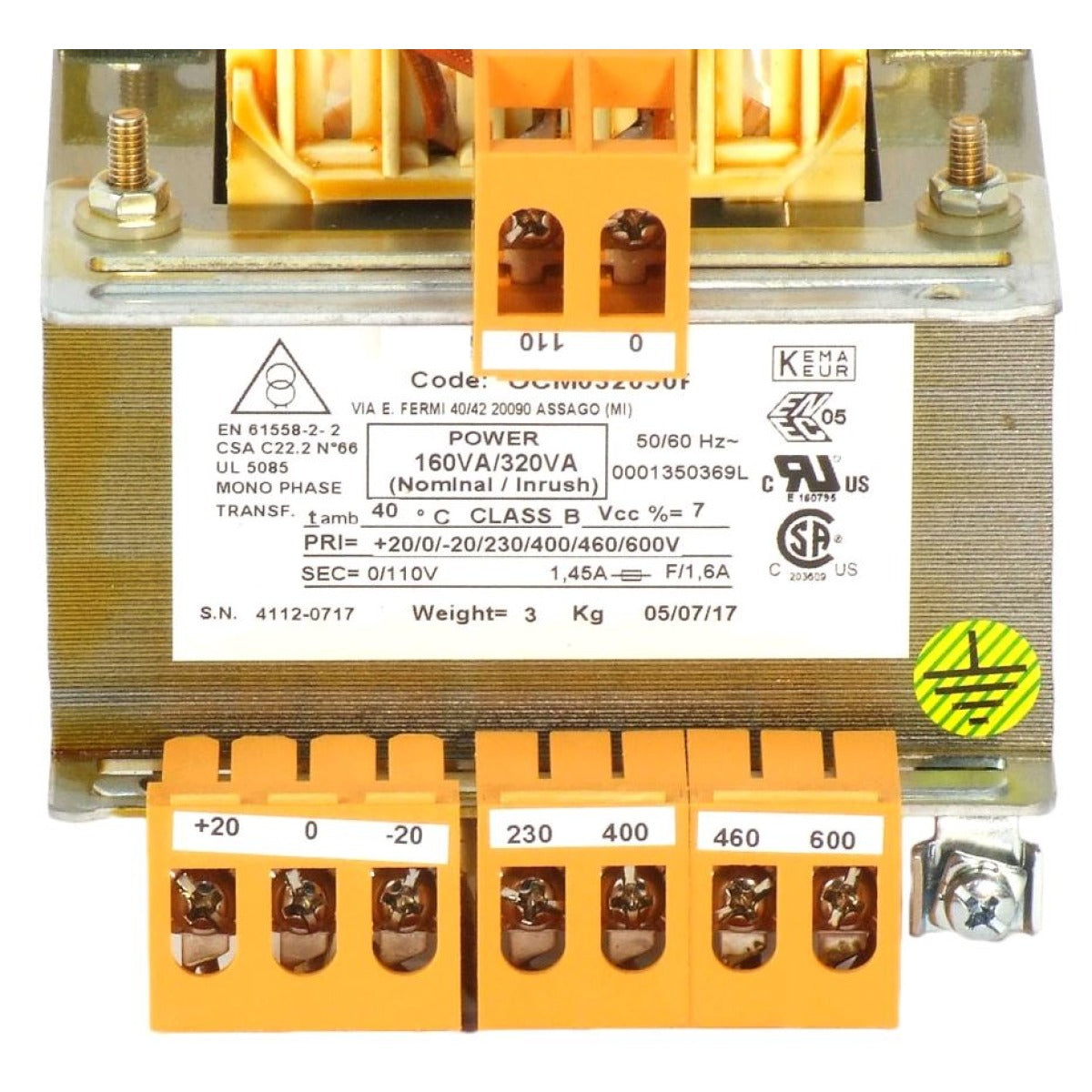 Holzkraft Trafo SCM 160VA 0001350369L - Art. 0510001350369L