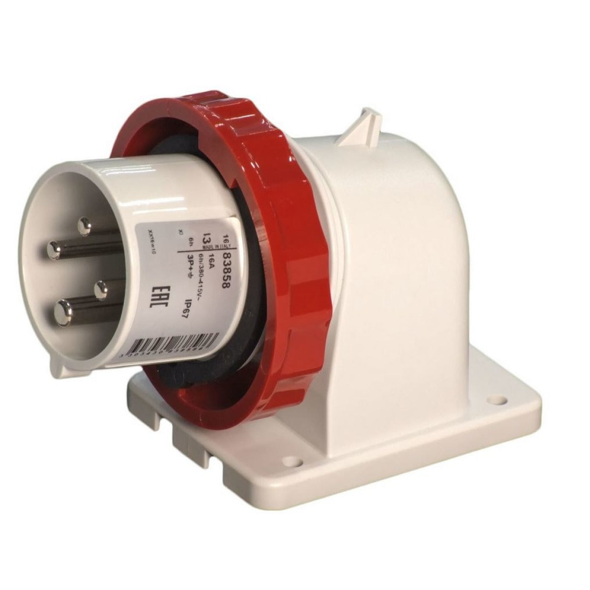 Holzkraft CEE Anbaustecker 16A / 4-pol. 0001353634E / 16A / 3Ph. - Art. 0510001353634E