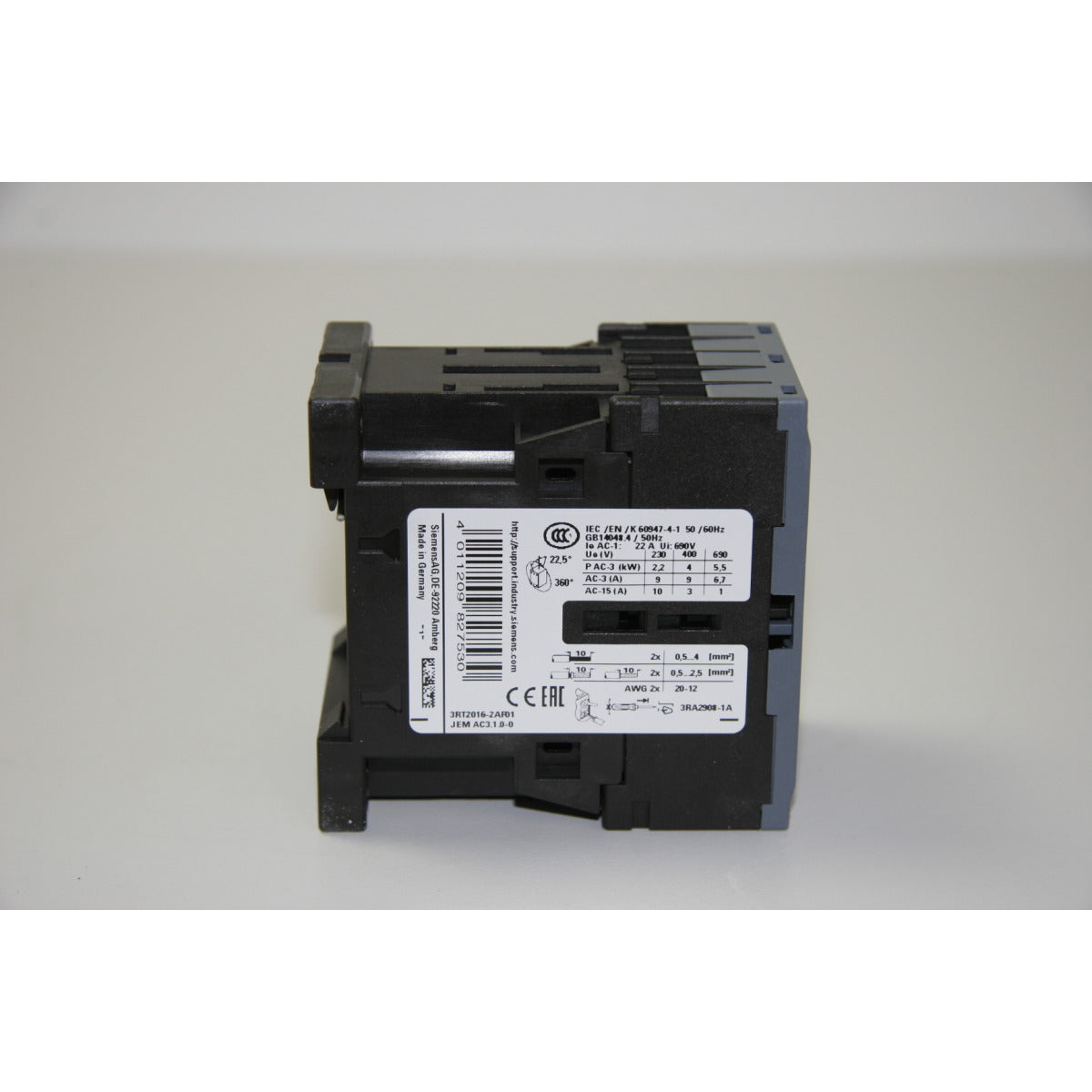 Holzkraft Schütz SIEMENS 3RT2016-2AF01 00L0116074F / 4kW/400V - Art. 05100L0116074F - Web groß Ersatzteil - Sonderposten 2