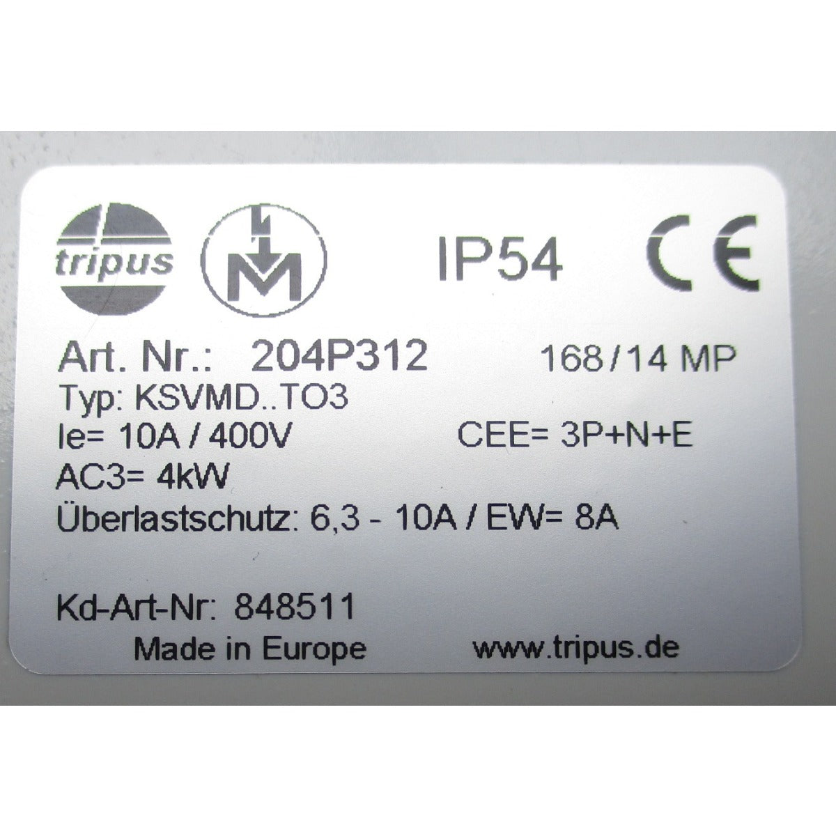 Holzkraft Schalter ASA 3,31,4,41 SSK 6-10A / 400V - Art. 0513848511