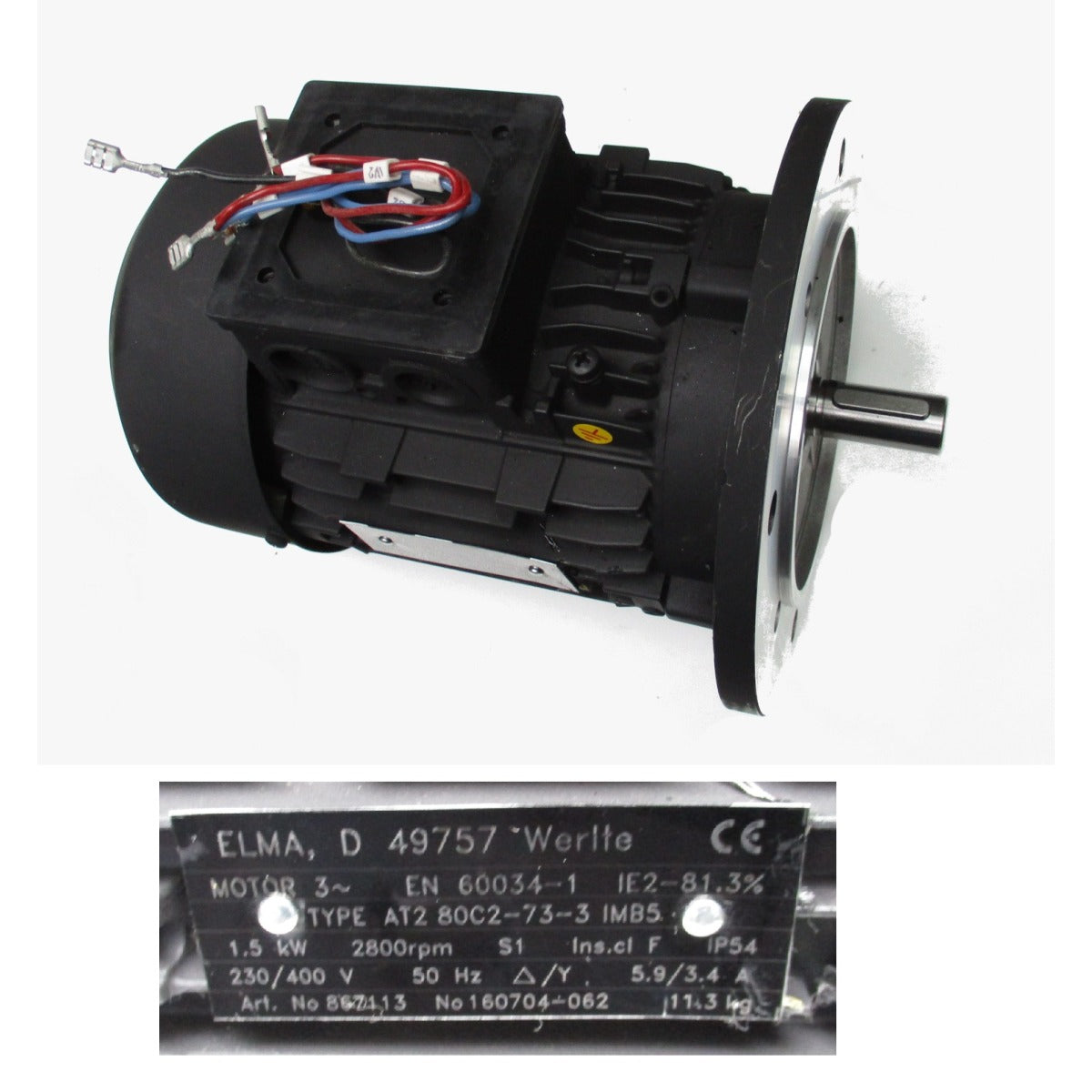 Holzkraft Motor RLA, ASA / 400V 868503 / 1,5kW / IE3 - Art. 0513868503