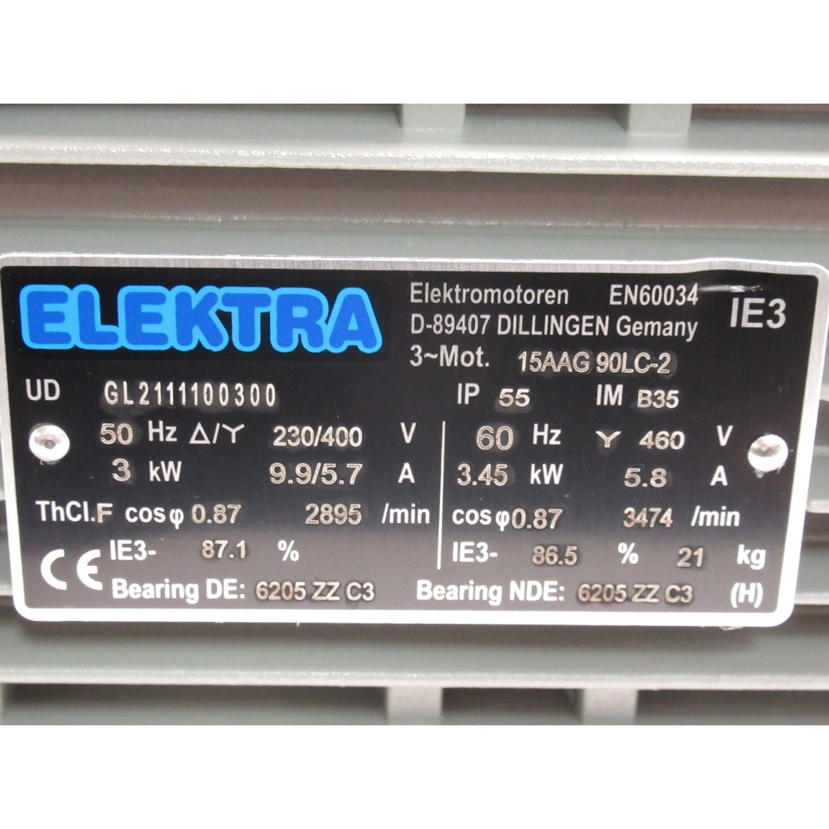 Holzkraft Motor ASA, RLA 3,0kW / 400V 870177 / B35 BG 90 IE3 - Art. 0513870177