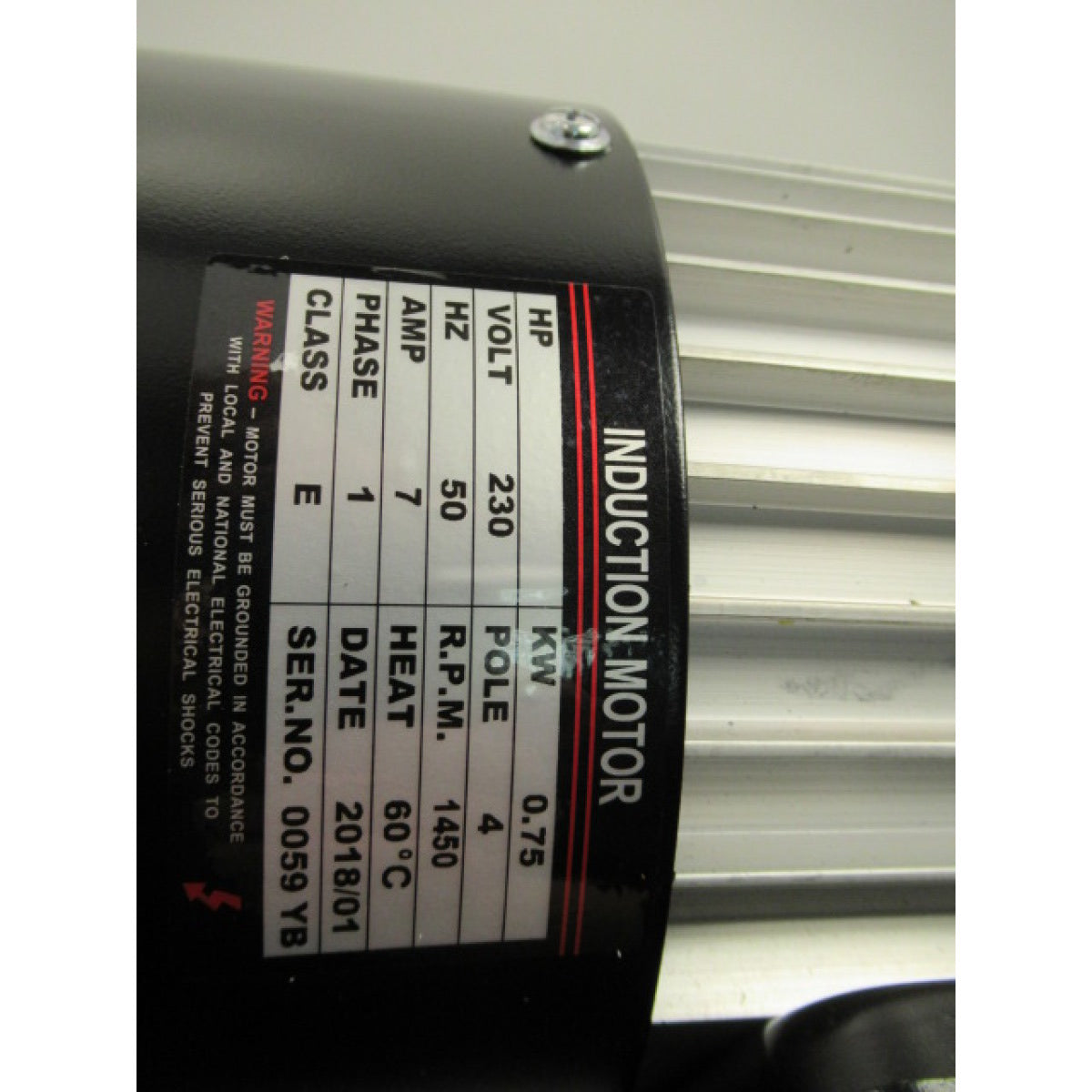 Holzkraft Motor TS 300 / 230V / 0,75kW mit Motorbremse, ab Bj. 2012!!! - Art. 0590030003