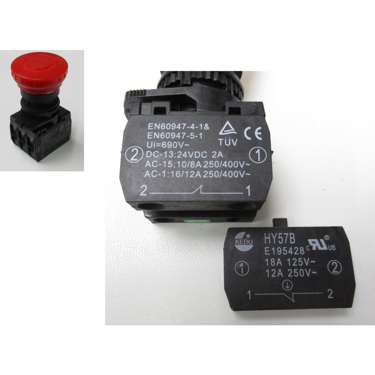 Holzstar Notausschalter FKS 315-1500E KEDU-HY57B / 12A - Art. 0590031539