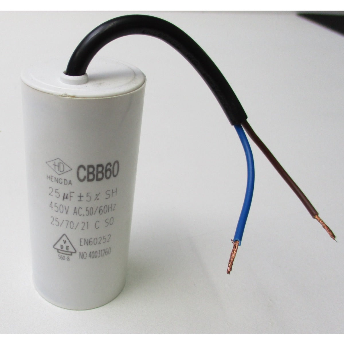 Holzstar Kondensator HBS 312-2, 351-2 25µF / 450V AC / Ø41X92 - Art. 05900351C