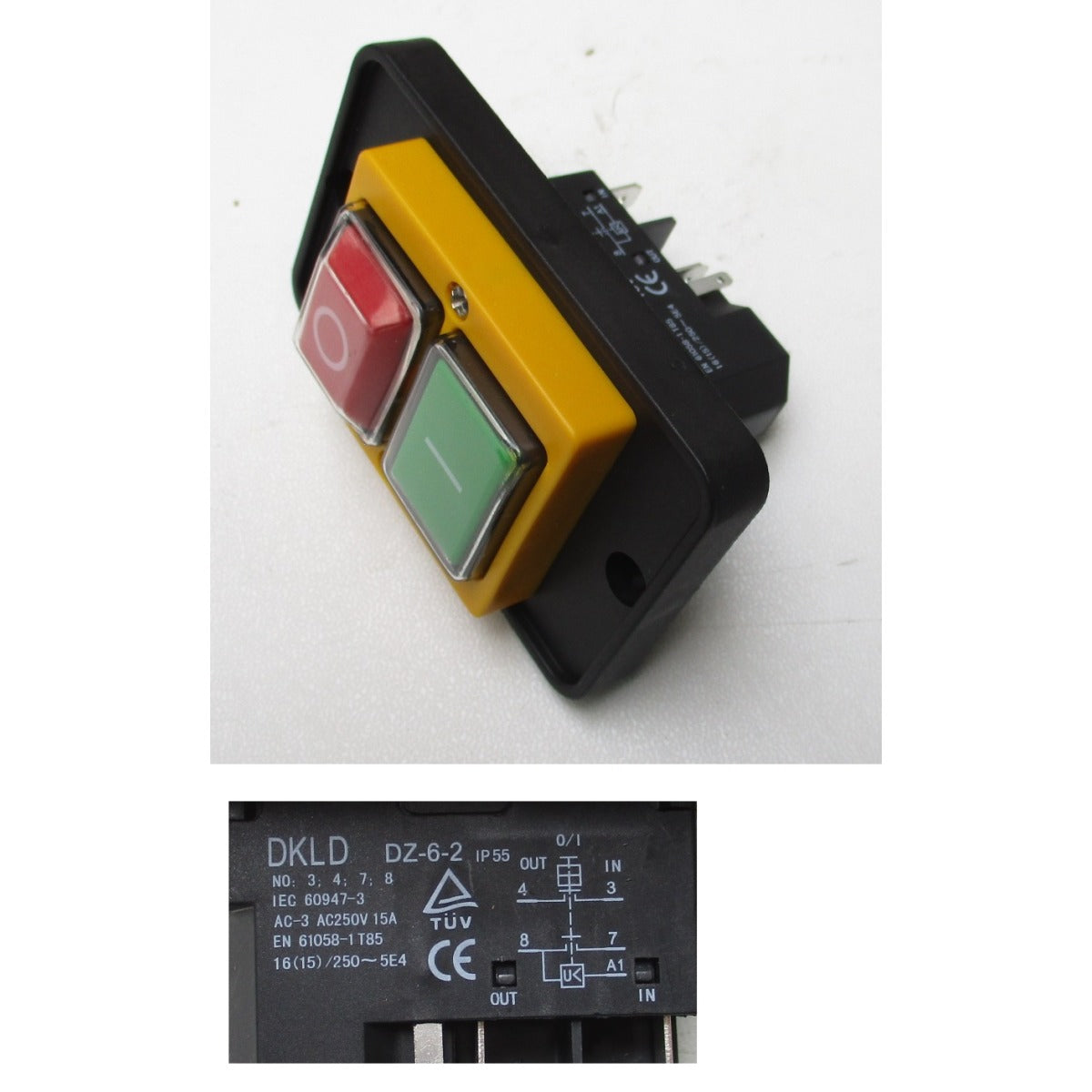 Holzstar Schalter FKS, TKS, UMK 5-520 / 230V DKLD DZ-6-2 / 15A / 5pol. - Art. 0590202002