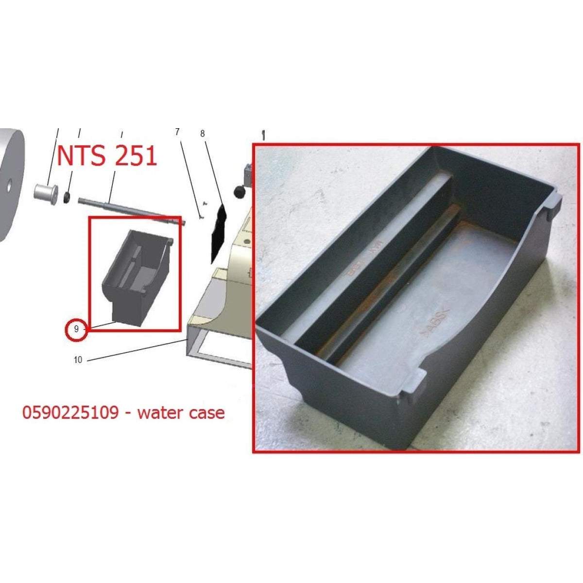 Holzstar Wasserbehälter NTS 251 RAL7011 - Art. 0590225109