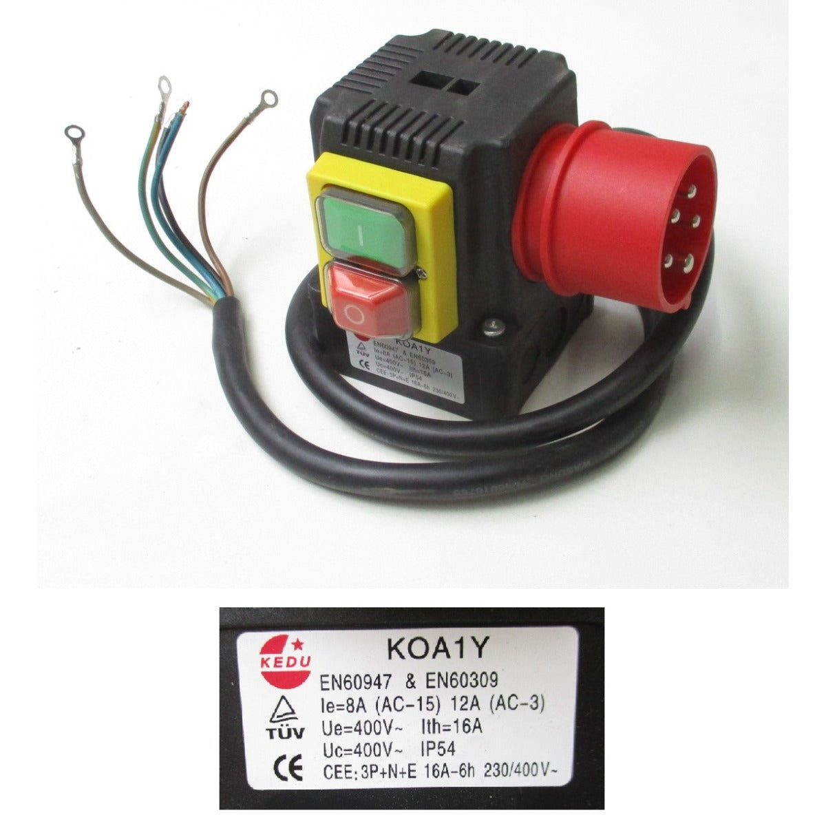Holzstar Schalter HS 6,7-1100 / 400V KEDU KOA1Y / 16A / IP54 - Art. 05982106012