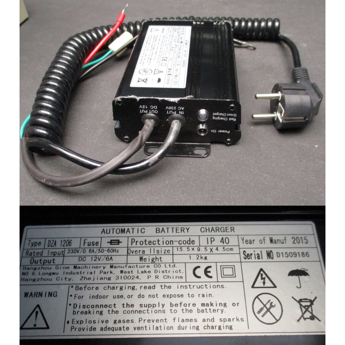 UNICRAFT Batterieladegerät PHH 1003E TYP DZA1206 – Ausführung 1 SM-06150104469