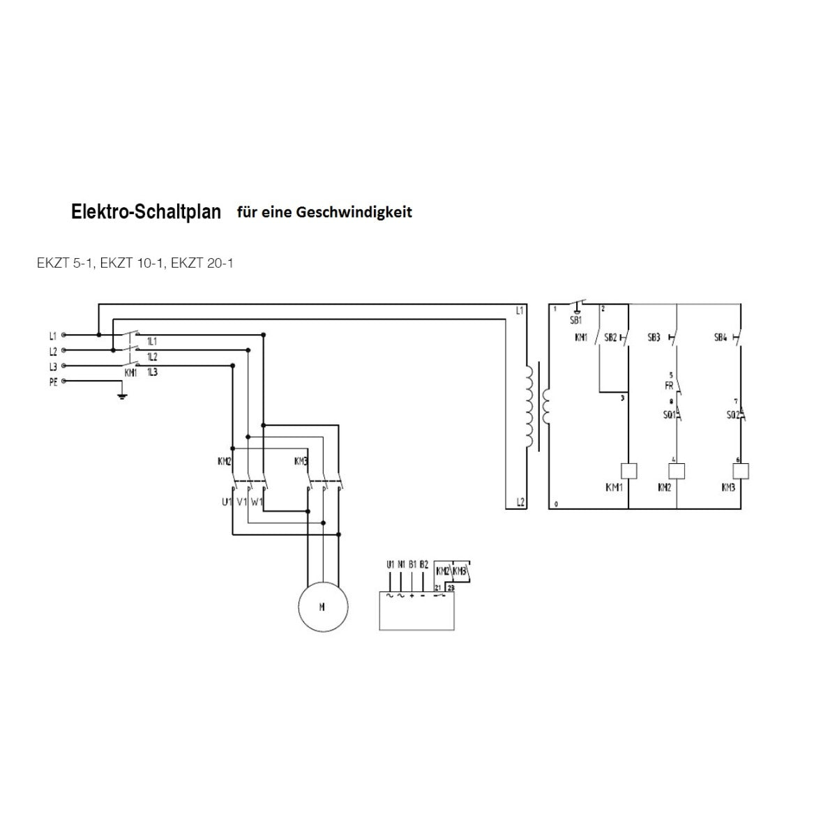 UNICRAFT Handsteuerung EKZT 5/10/20-1 1Speed Version / 8pol. SM-0619400561