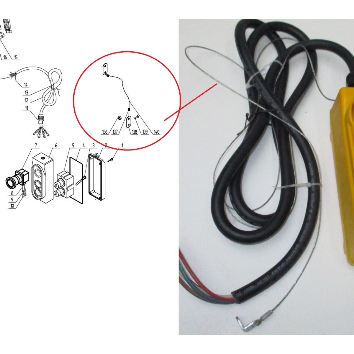 UNICRAFT Sicherungsseil ESW 500,800 Ø1mm / L 5Mtr. SM-06199500140 - SM.P-06199500140